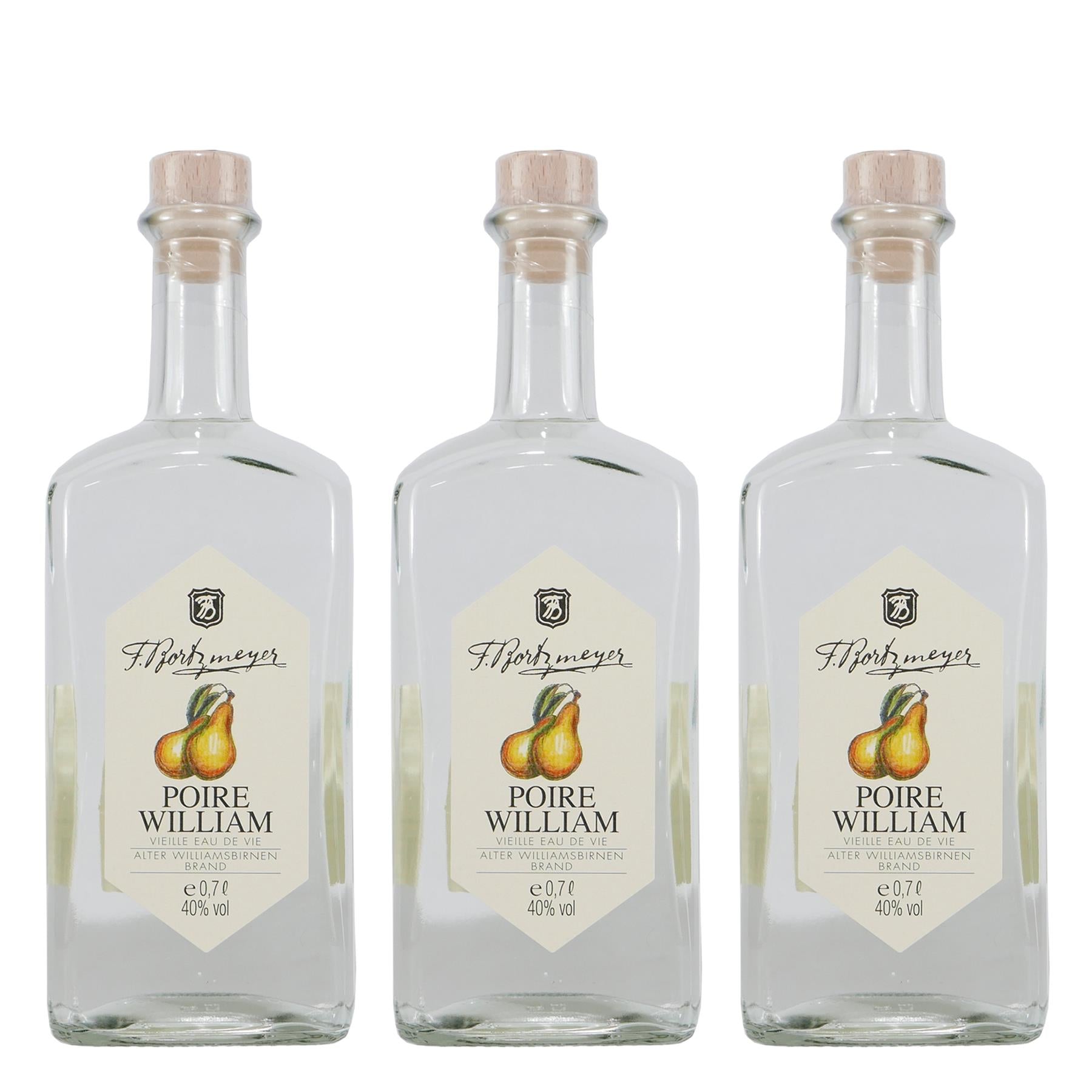Bortzmeyer Alter Williamsbirnen Brand (3 x 0,7L)