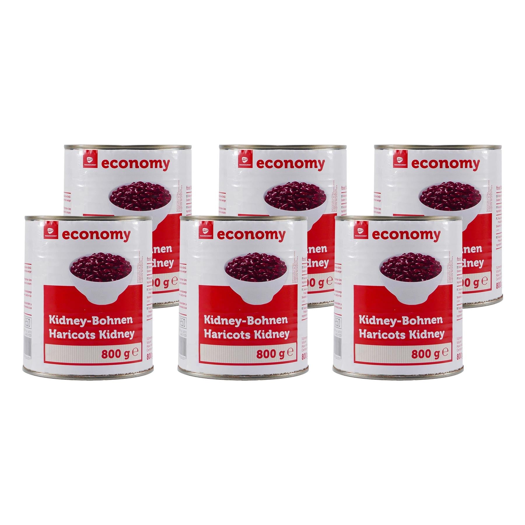 Trans Gourmet Kidney-Bohnen (6 x 800g)