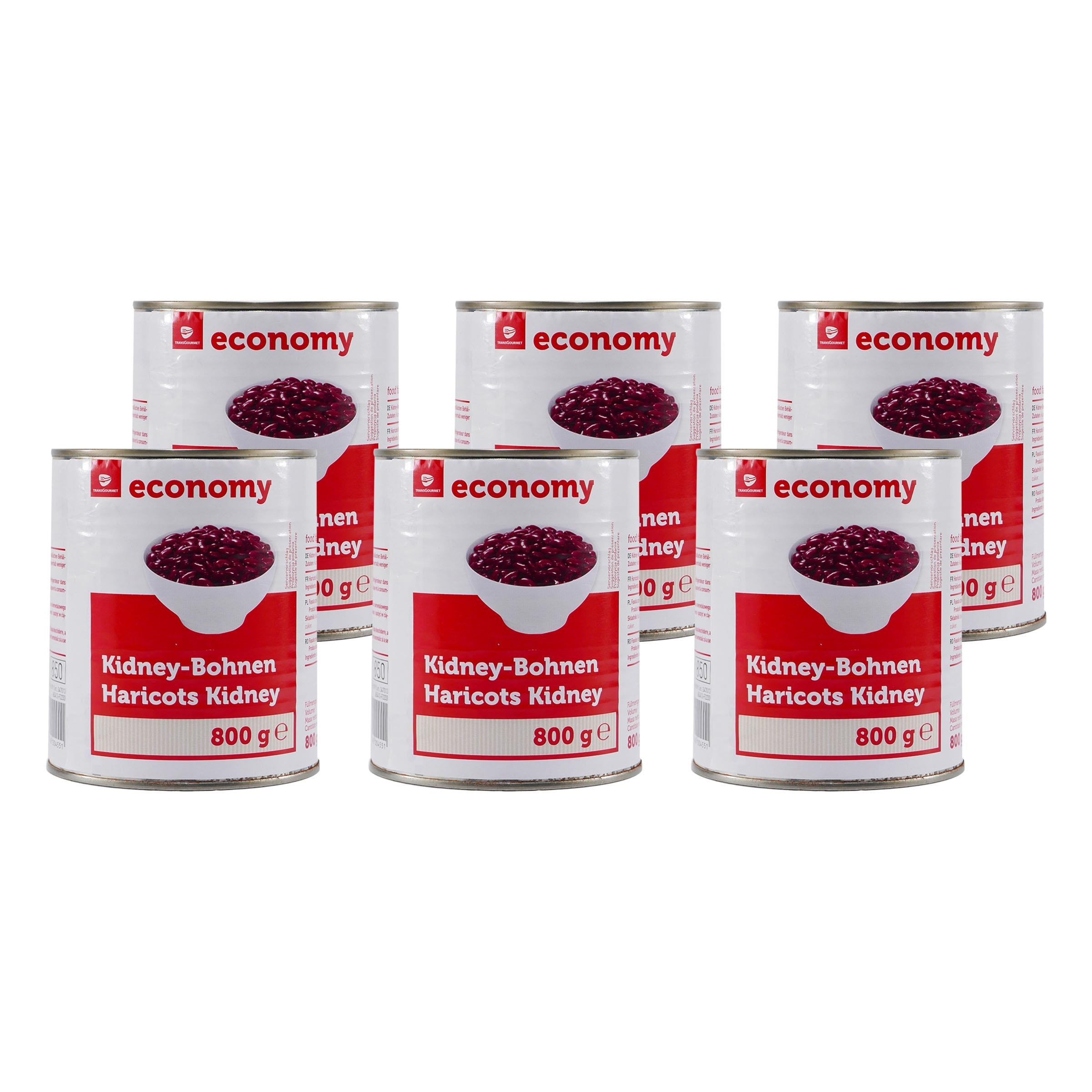 Trans Gourmet Kidney-Bohnen (6 x 800g)