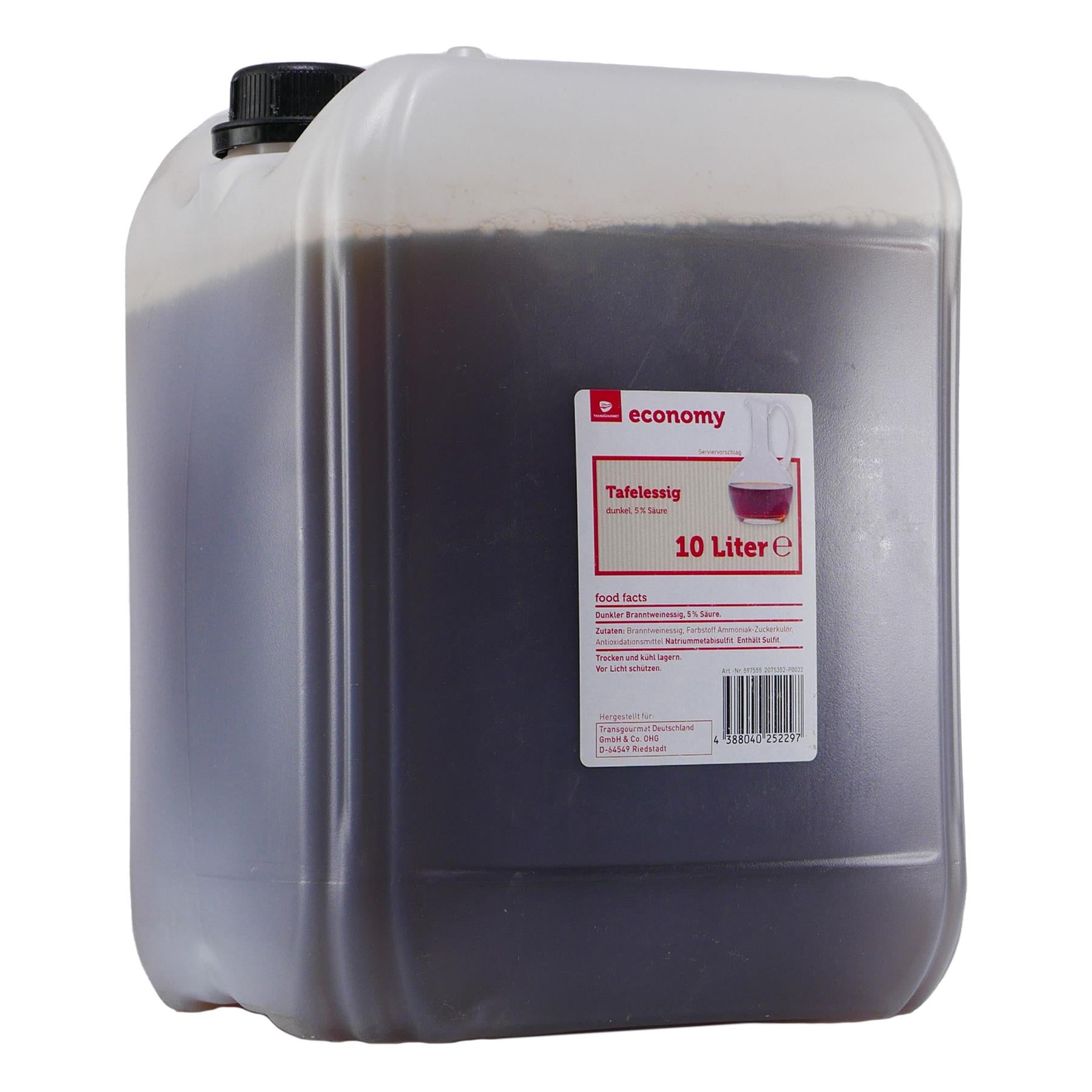 Economy Tafelessig dunkel (5% Säure) 10L