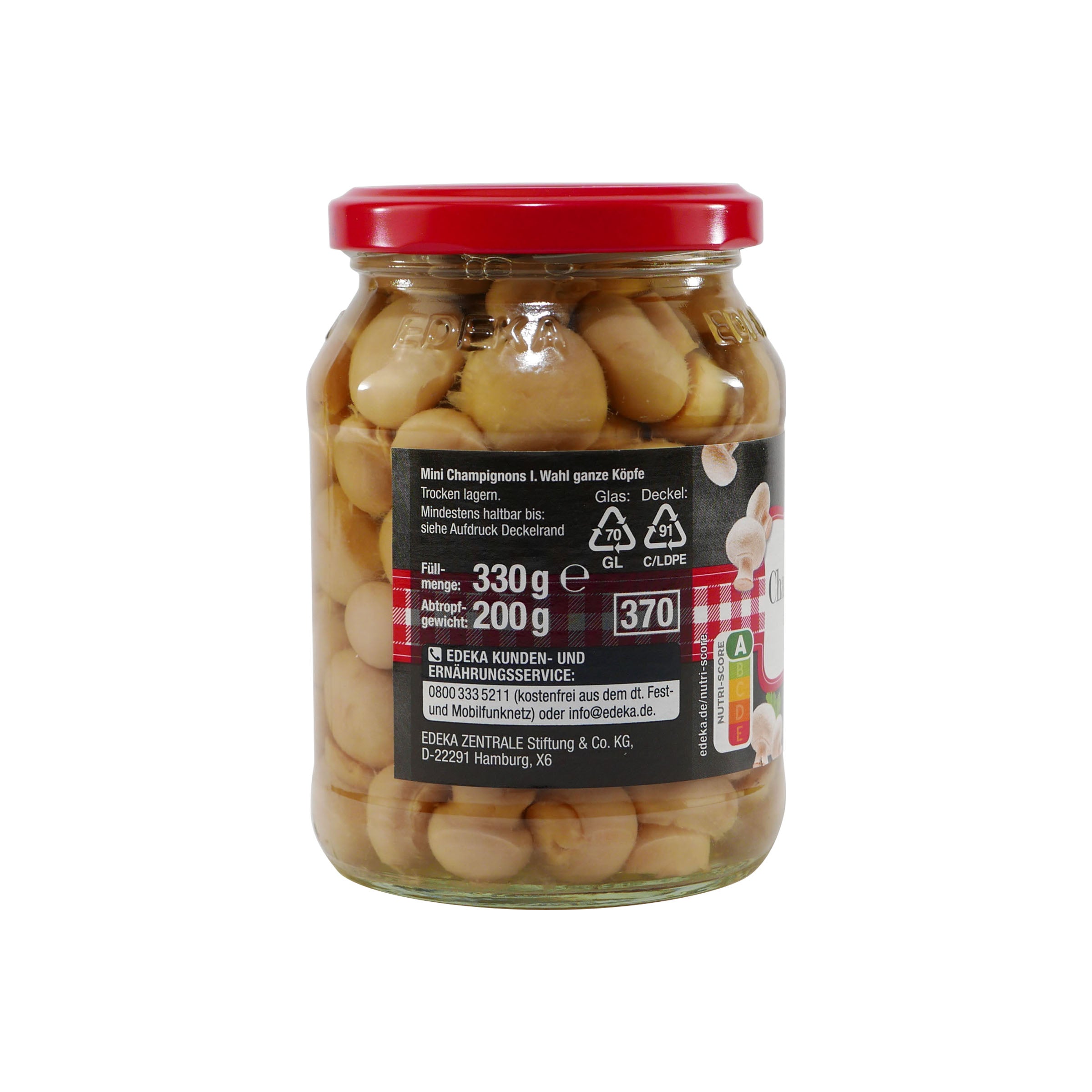 Edeka Champignons Ganze Köpfe Minis (6 x 330g)