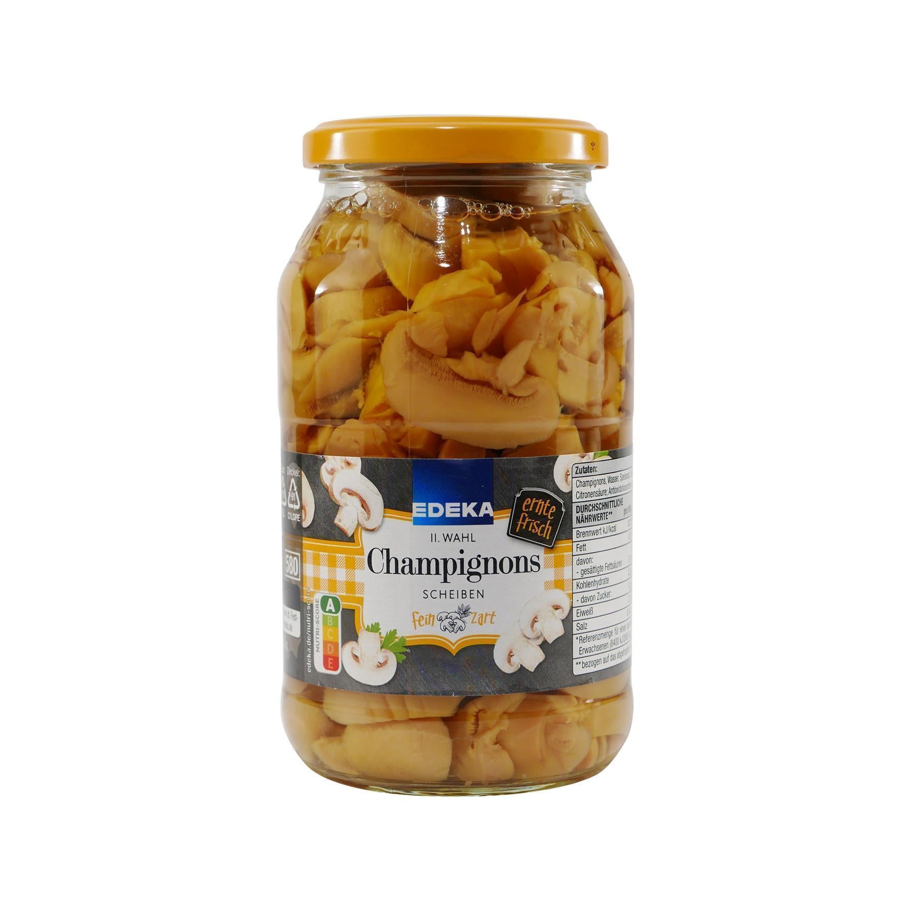 Edeka Champignons Scheiben II. Wahl (6 x 530g)