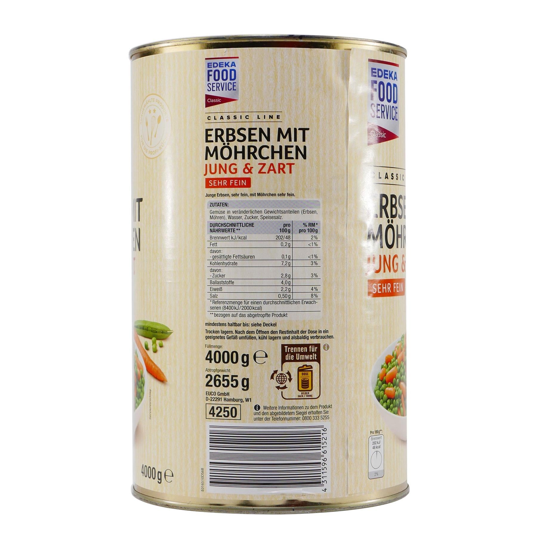 Classic Line Erbsen mit Möhrchen 4,0KG