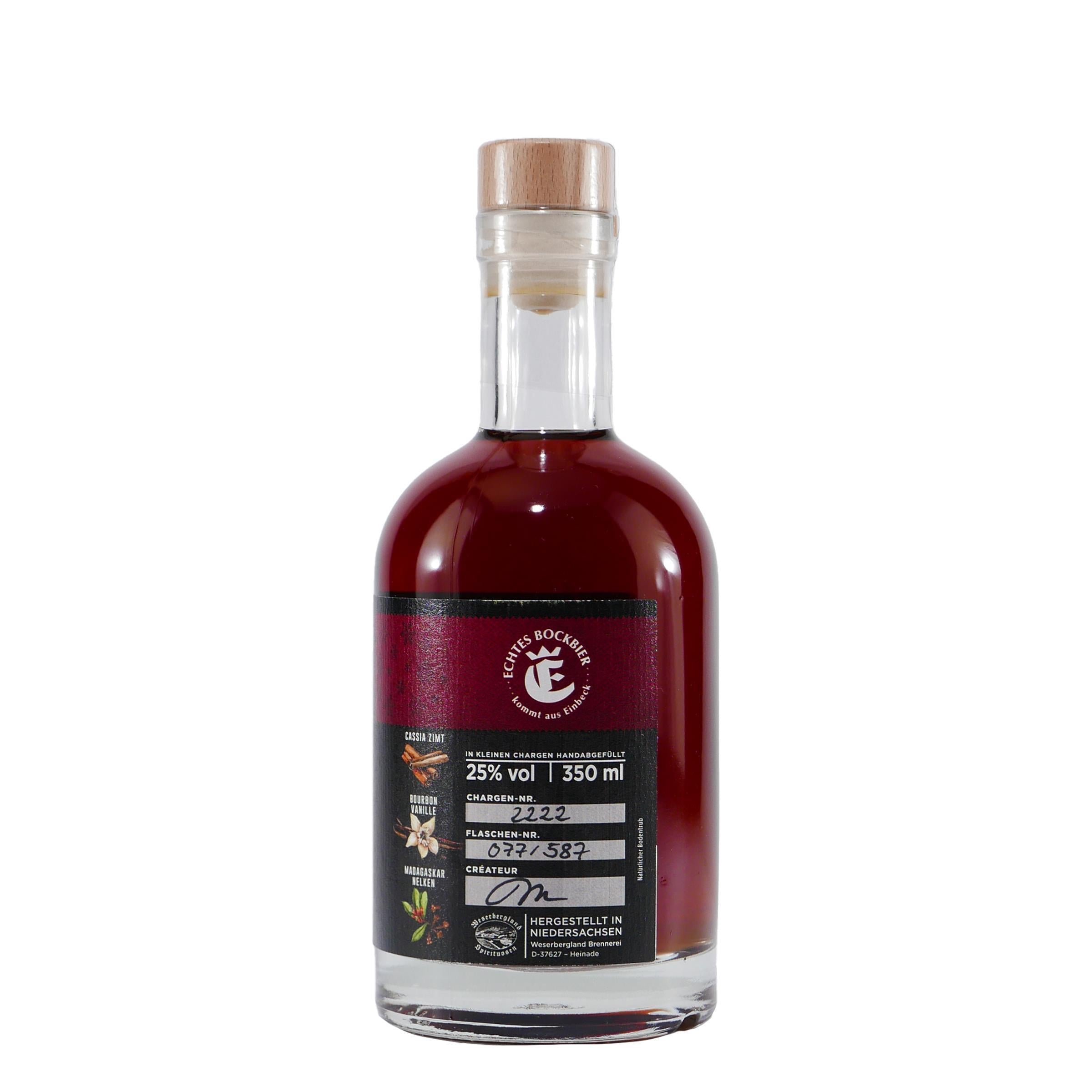 Einbecker Winter-Bock Likör mit Geschenk-Holzkiste