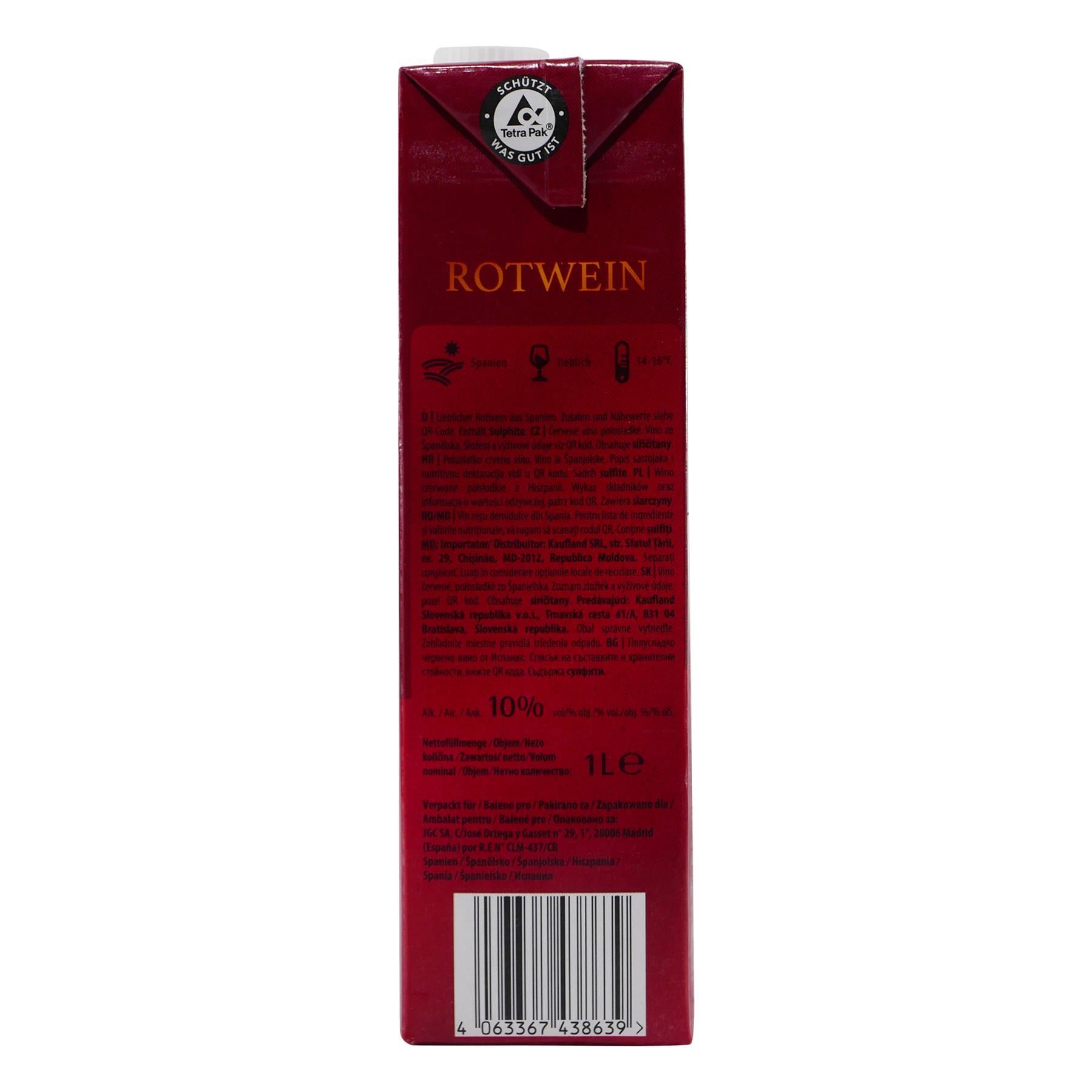EL Carisma Rotwein -lieblich- 1,0L