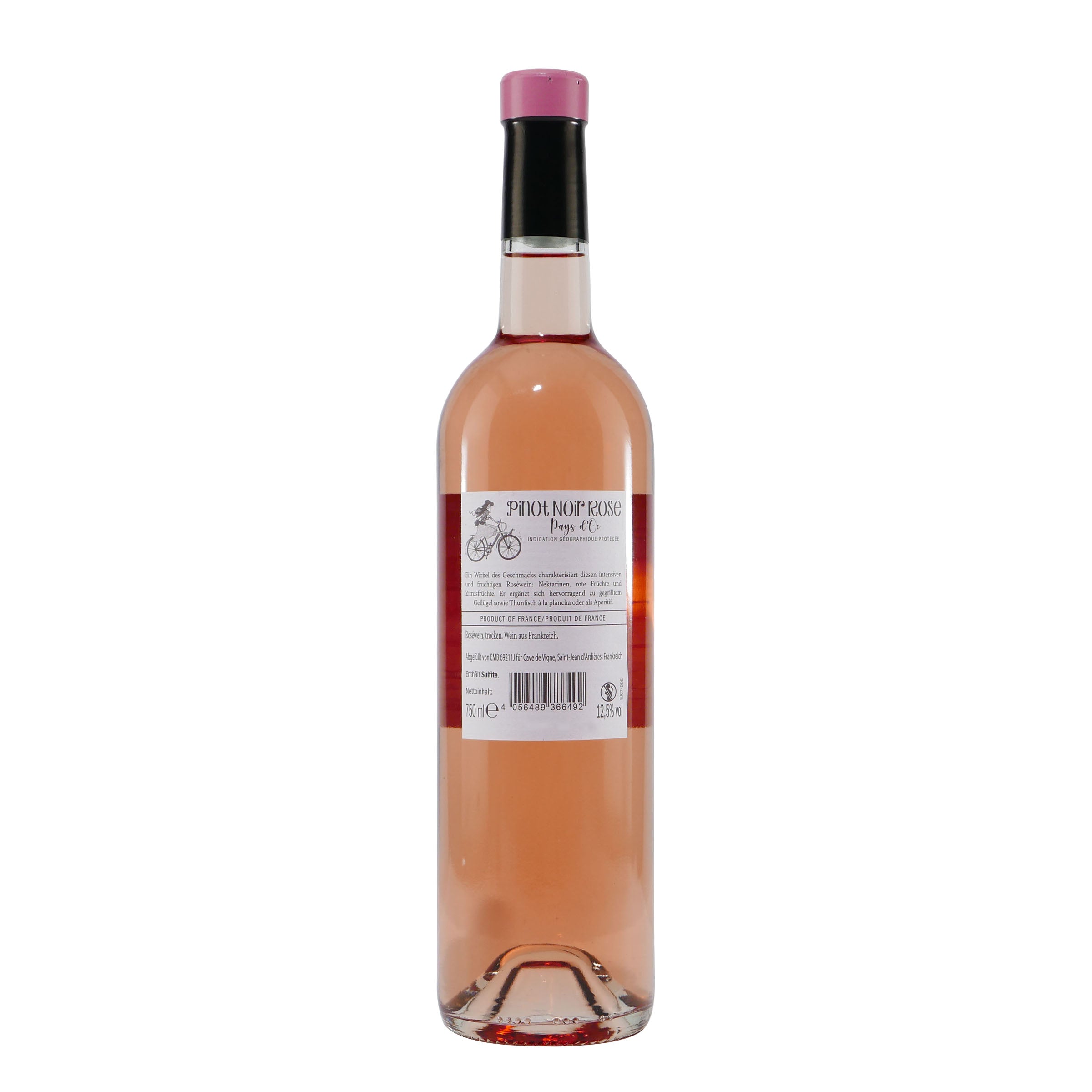 Cave de Vigne Pinot Noir Rosé IGP -trocken- (6 x 0,75L)