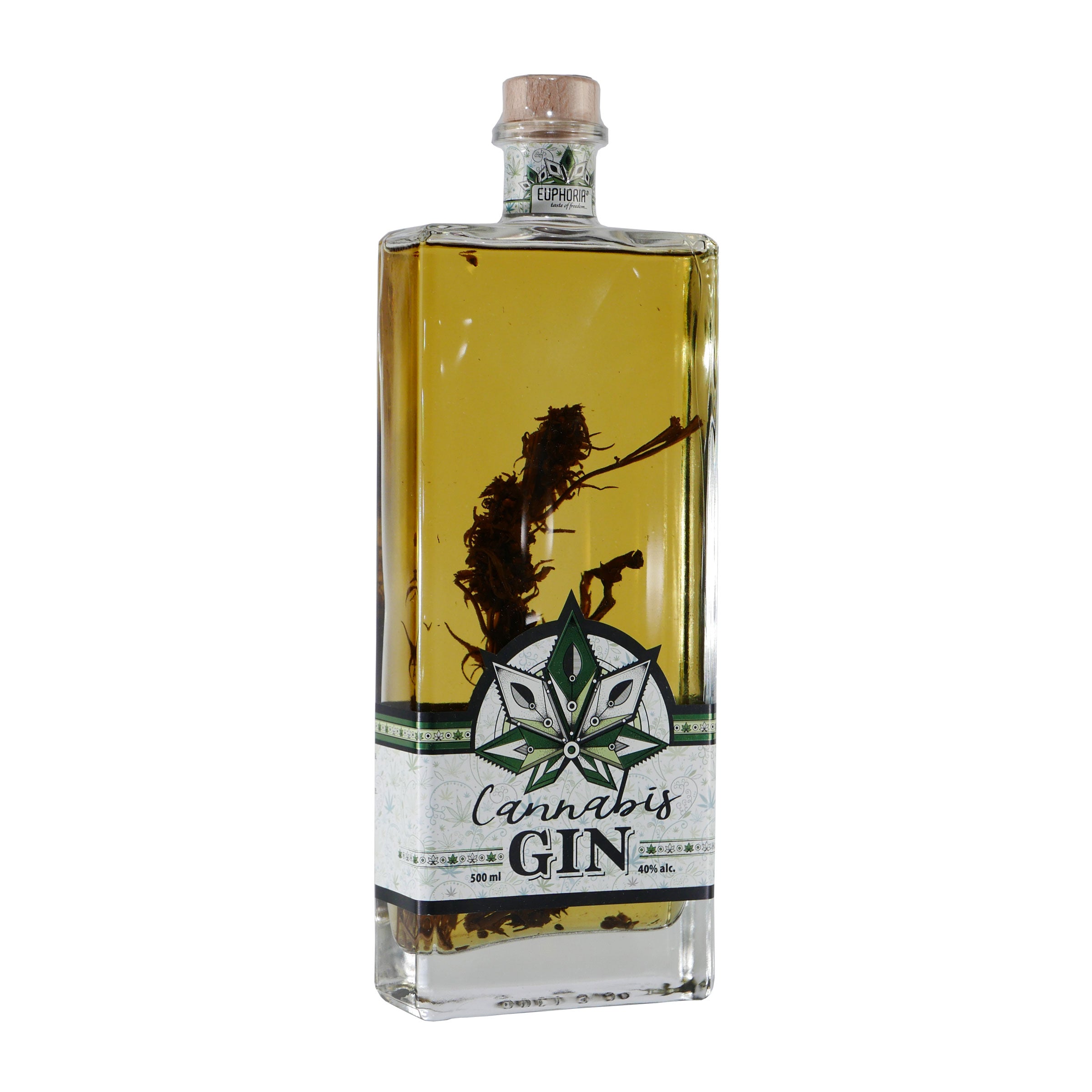 Euphoria Cannabis Gin mit Geschenk-Holzkiste