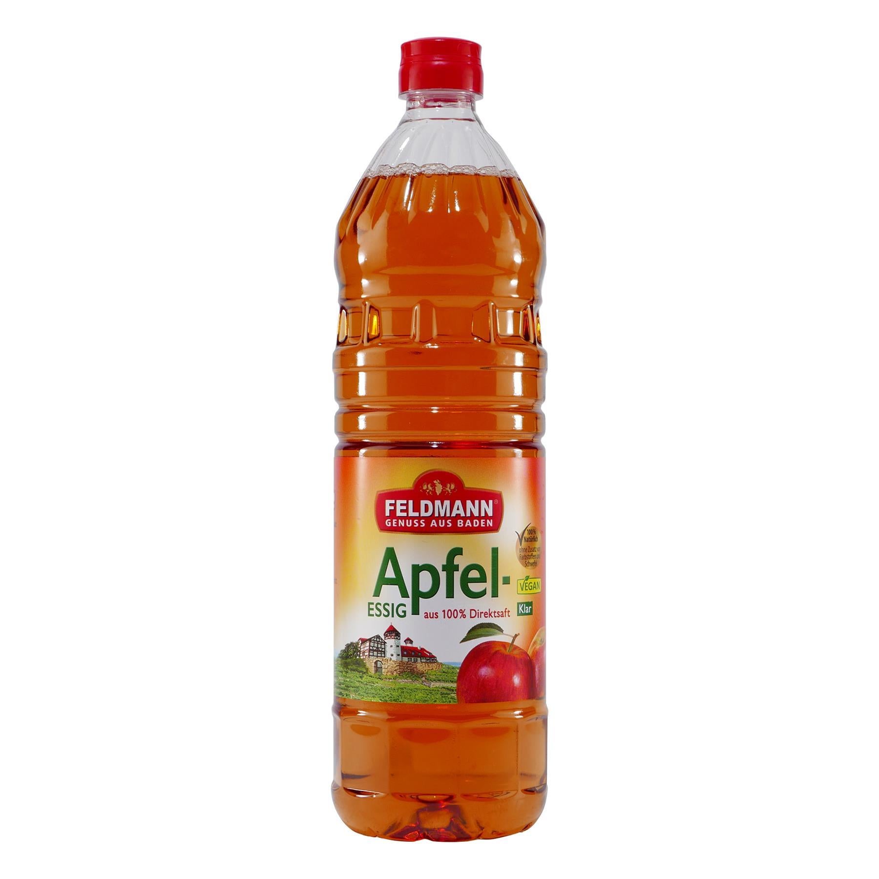 Feldmann Apfelessig 5% -klar- (10 x 1,0L)