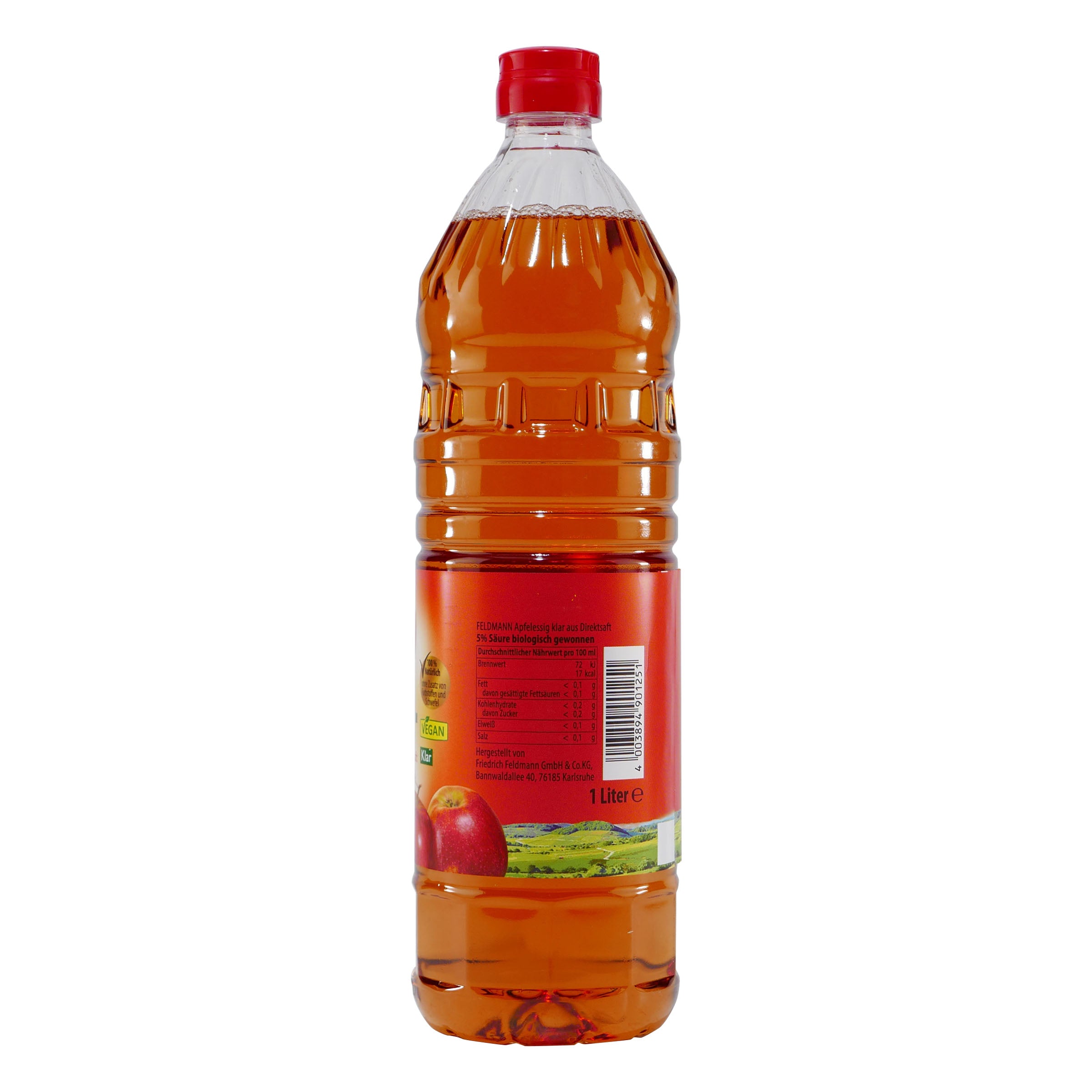 Feldmann Apfelessig 5% -klar- (10 x 1,0L)