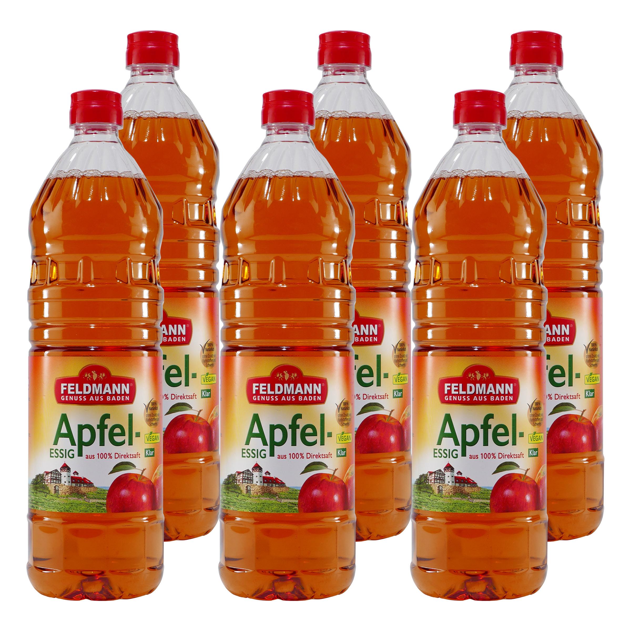 Feldmann Apfelessig 5% -klar- (10 x 1,0L)