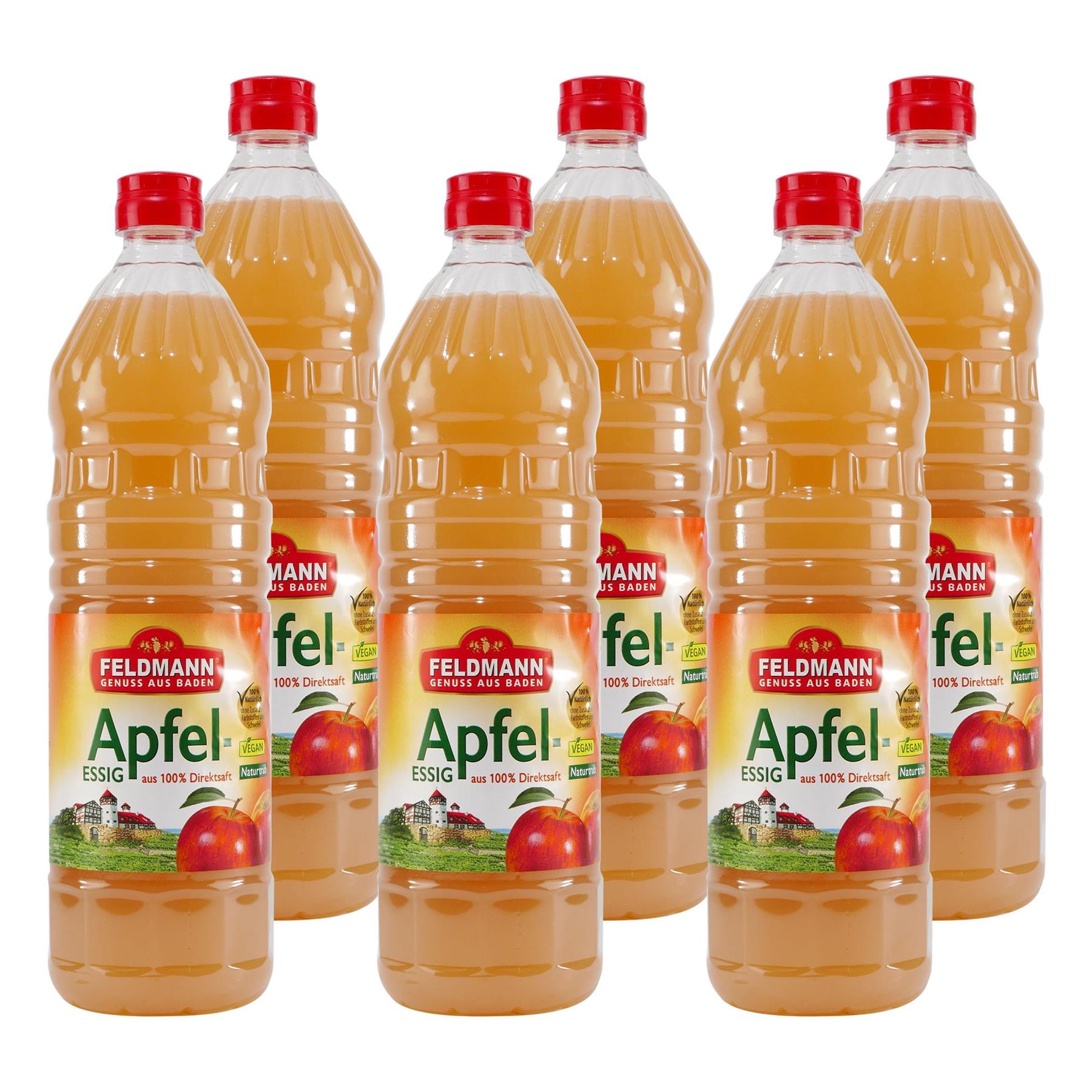 Feldmann Apfelessig 5% -naturtrüb- (10 x 1,0L)