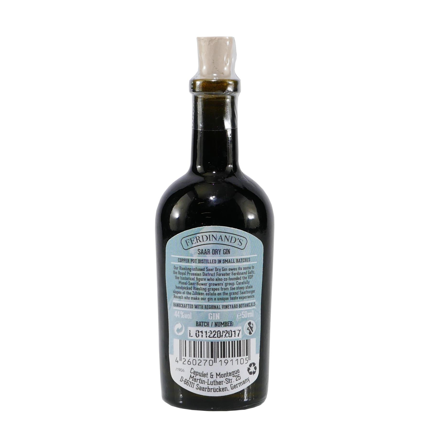 Ferdinand's Saar Dry Gin "Mini" 0,05L