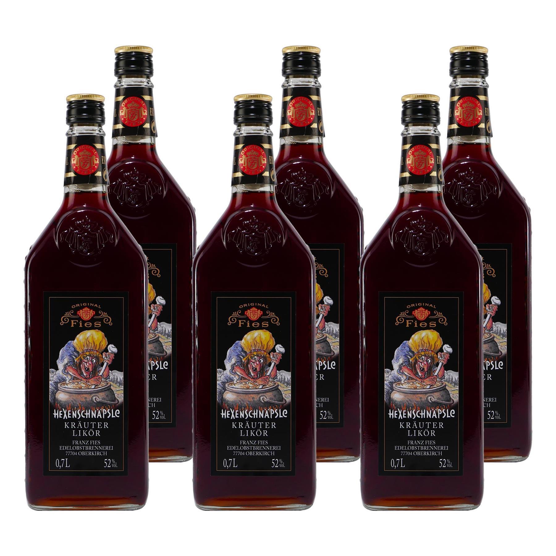 Fies Hexenschnäpsle Kräuter-Likör (6 x 0,7L)