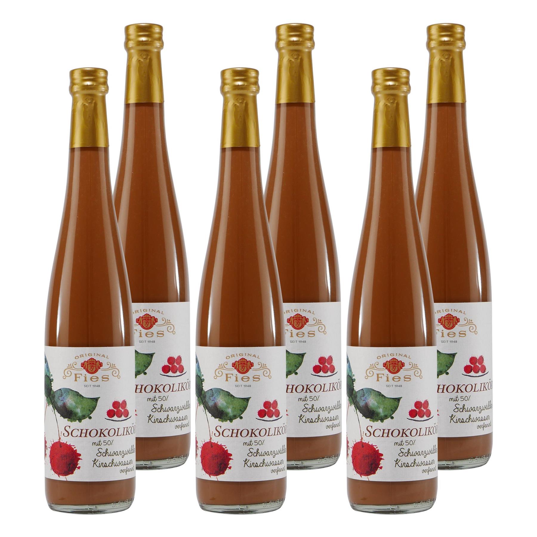 Fies Schokolikör mit Kirschwasser (6 x 0,5L)