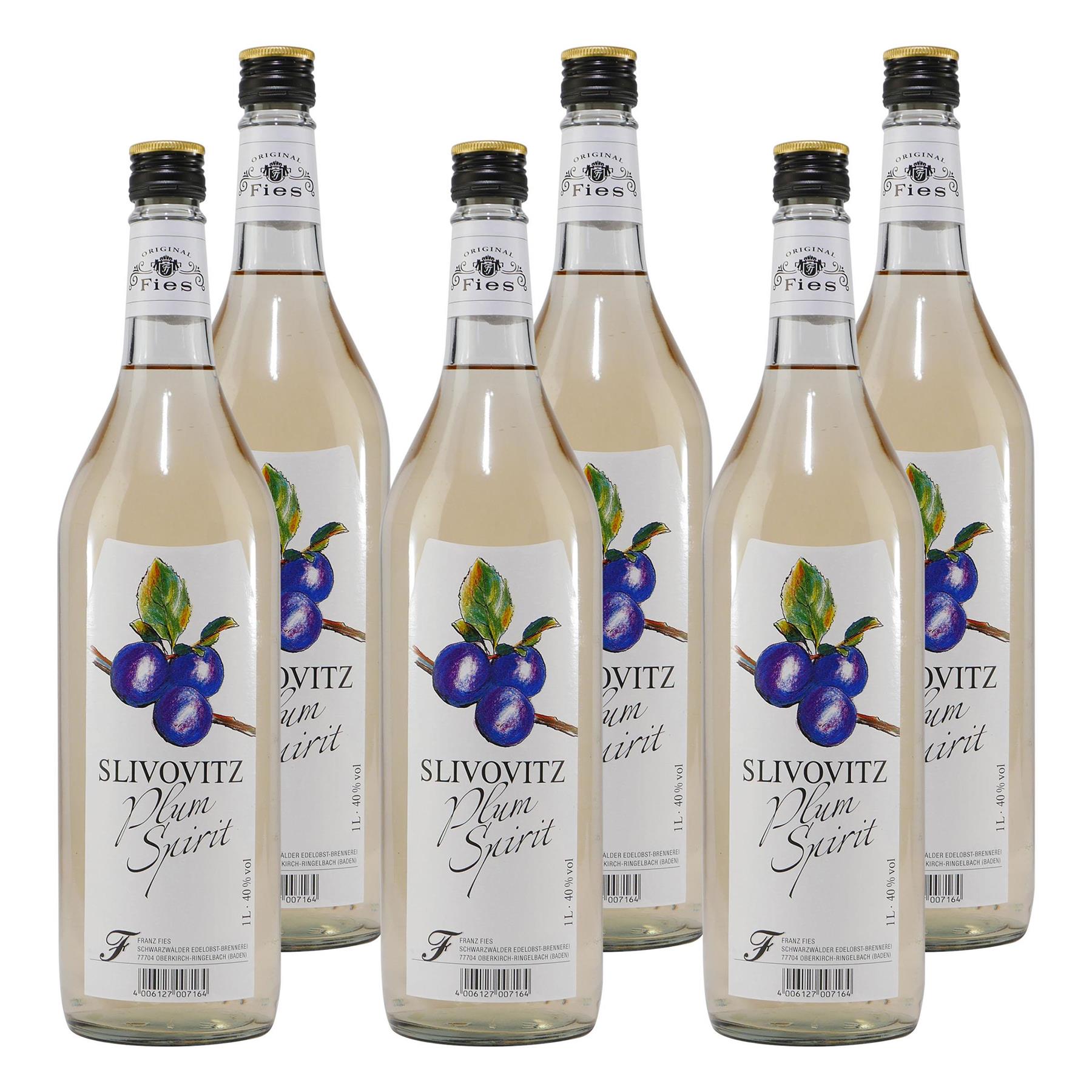 Fies Slivovitz Plum Spirit (6 x 1,0L)