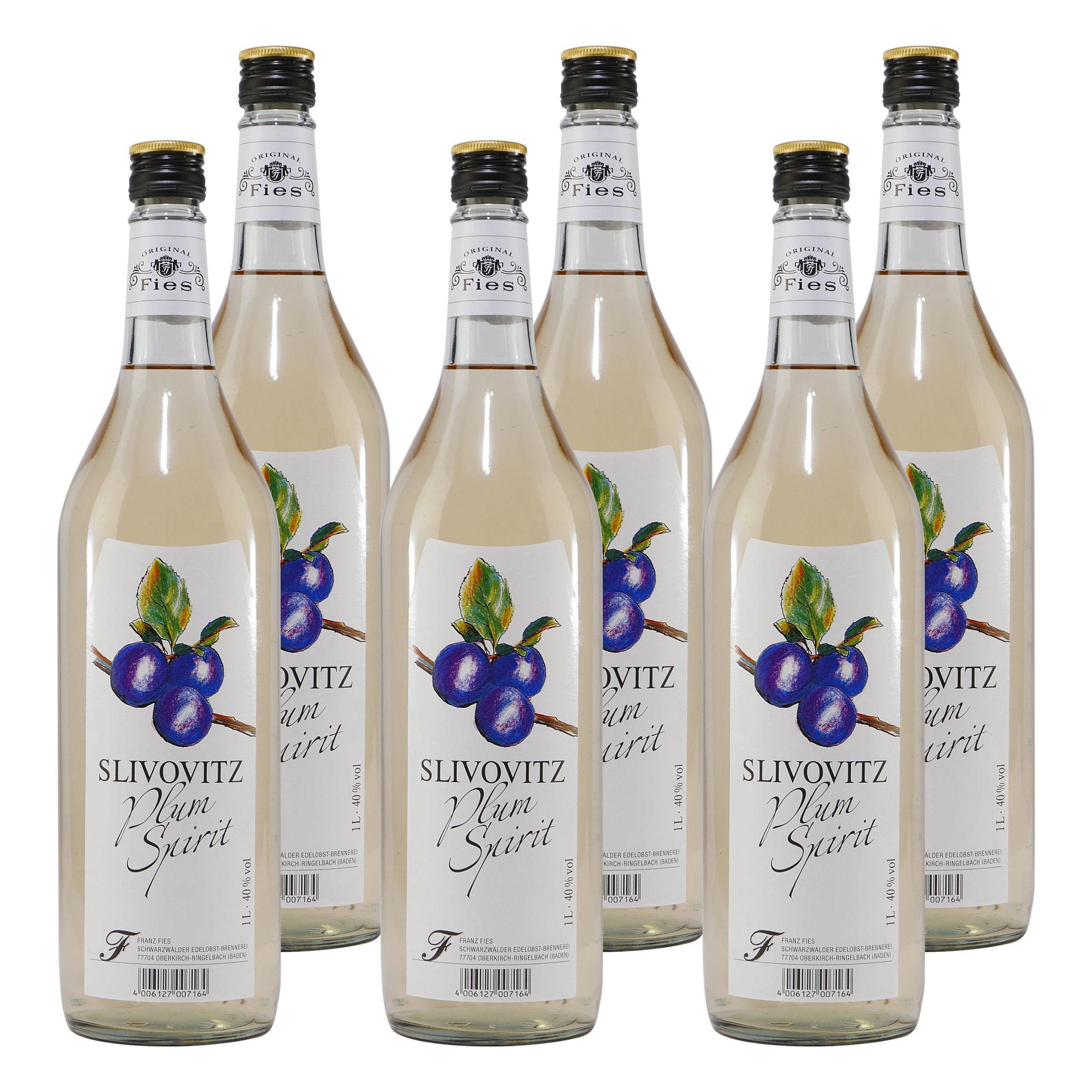 Fies Slivovitz Plum Spirit (6 x 1,0L)