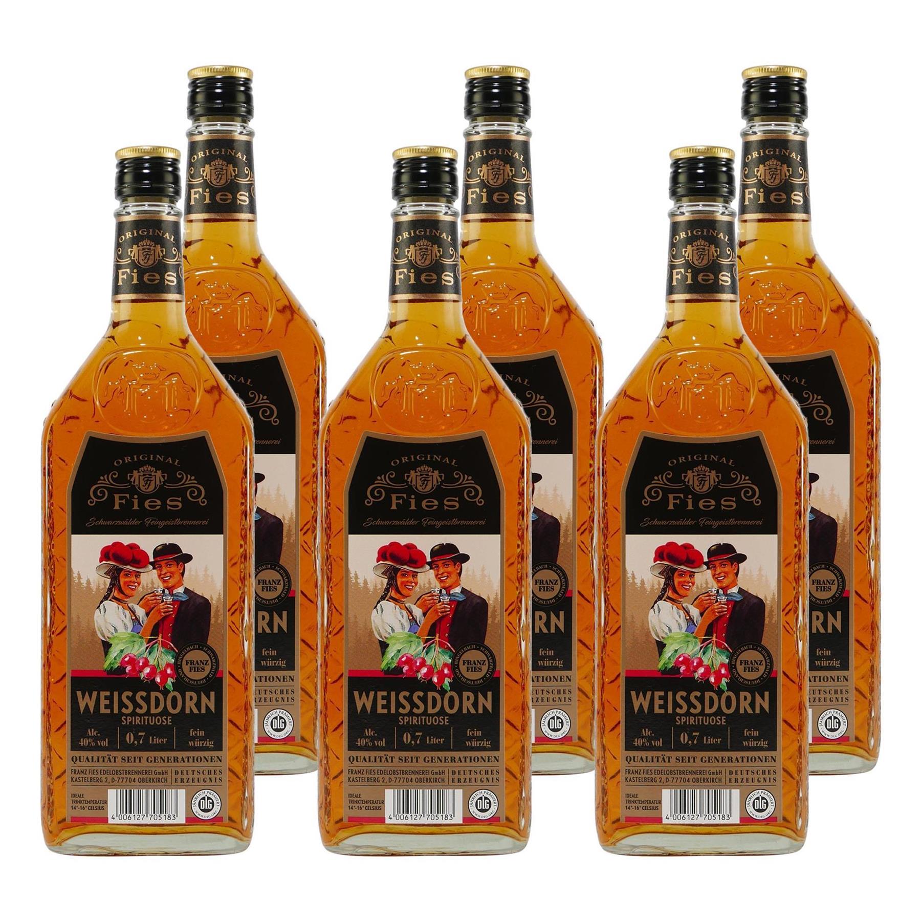 Fies Weissdorn Spirituose (6 x 0,7L)