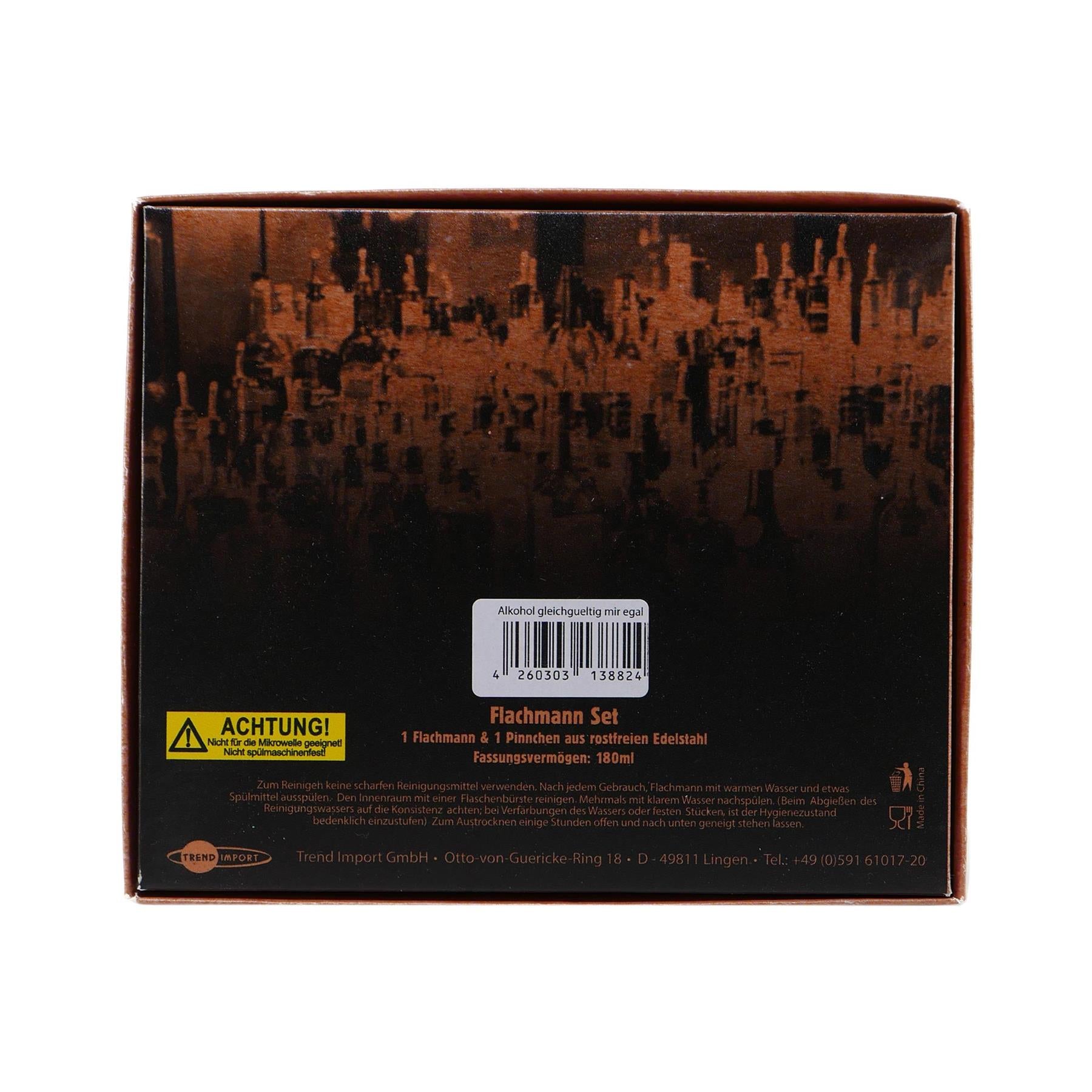 Flachmann Set "Ist mir egal"