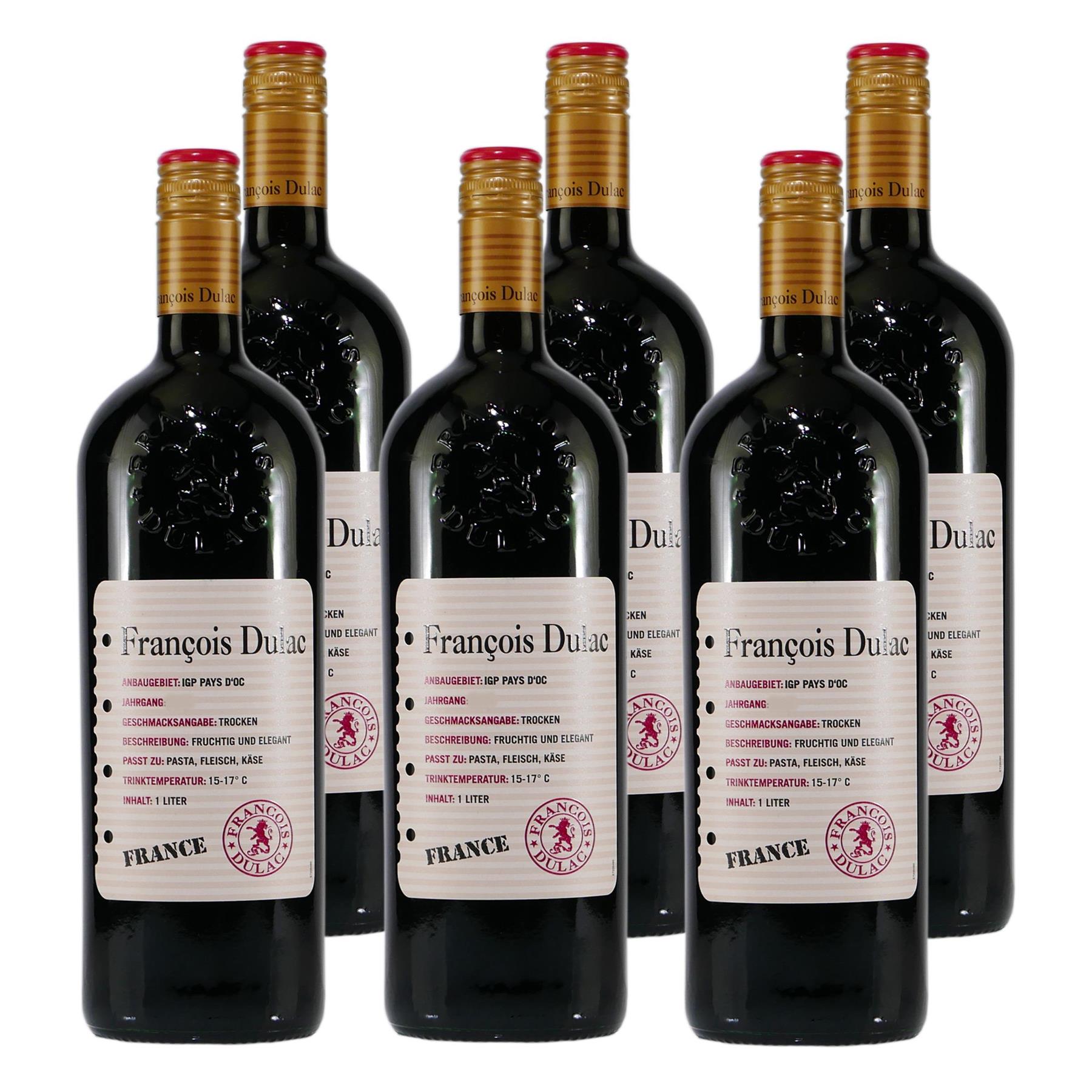 Francois Dulac Rouge IGP -trocken- (6 x 1,0L)