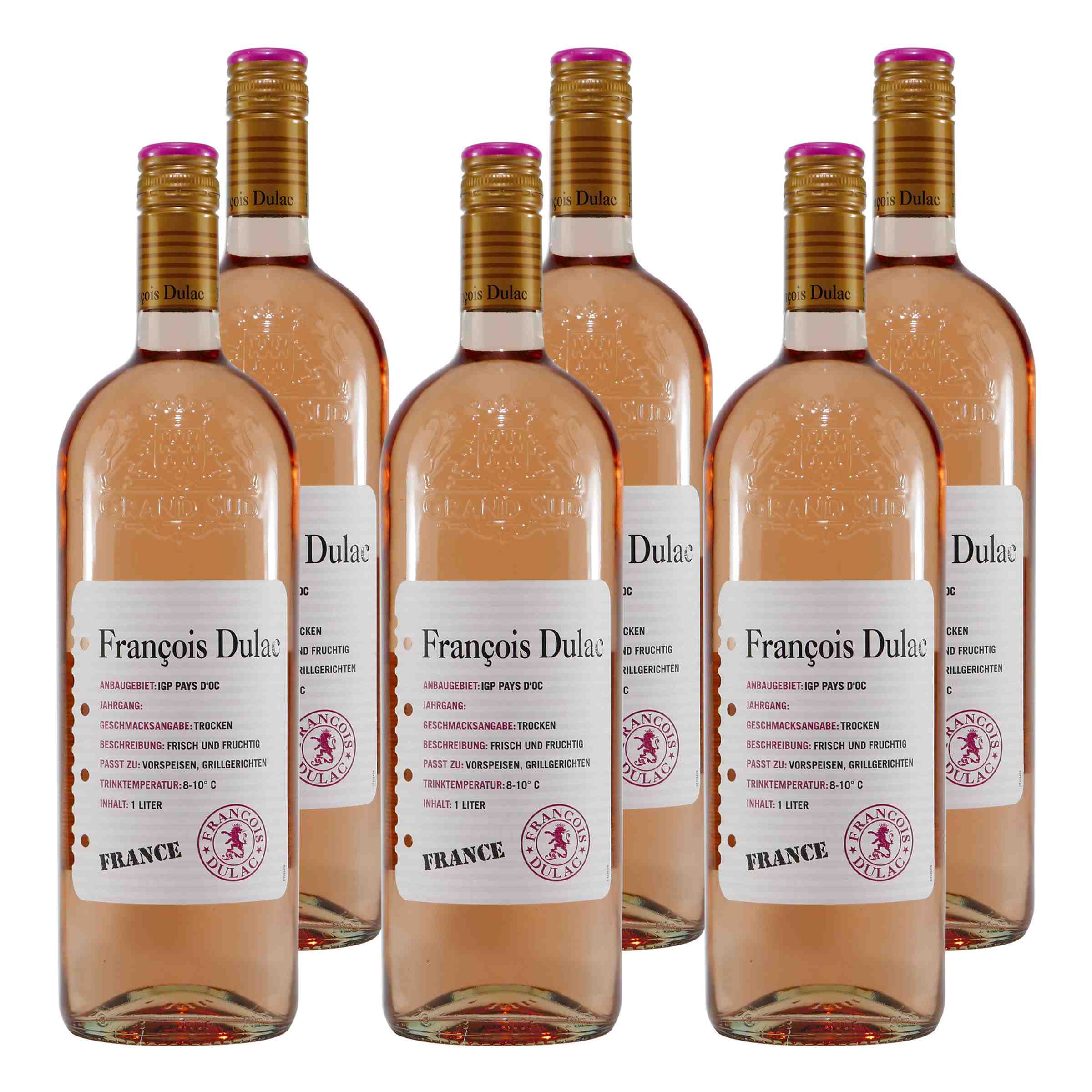 Francois Dulac Rosé IGP -trocken- (6 x 1,0L)