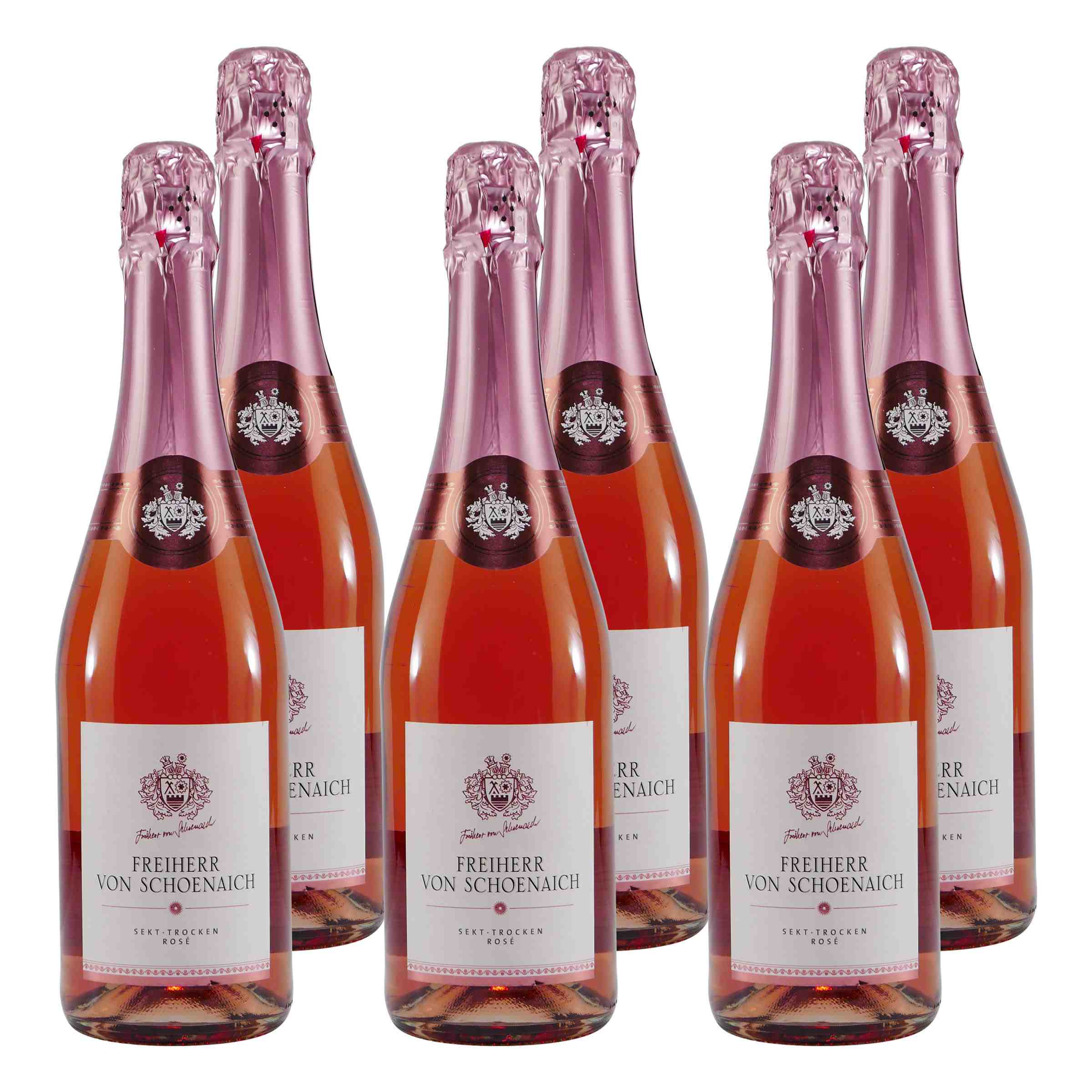 Freiherr von Schoenaich Sekt Rosé -trocken- (6 x 0,75L)