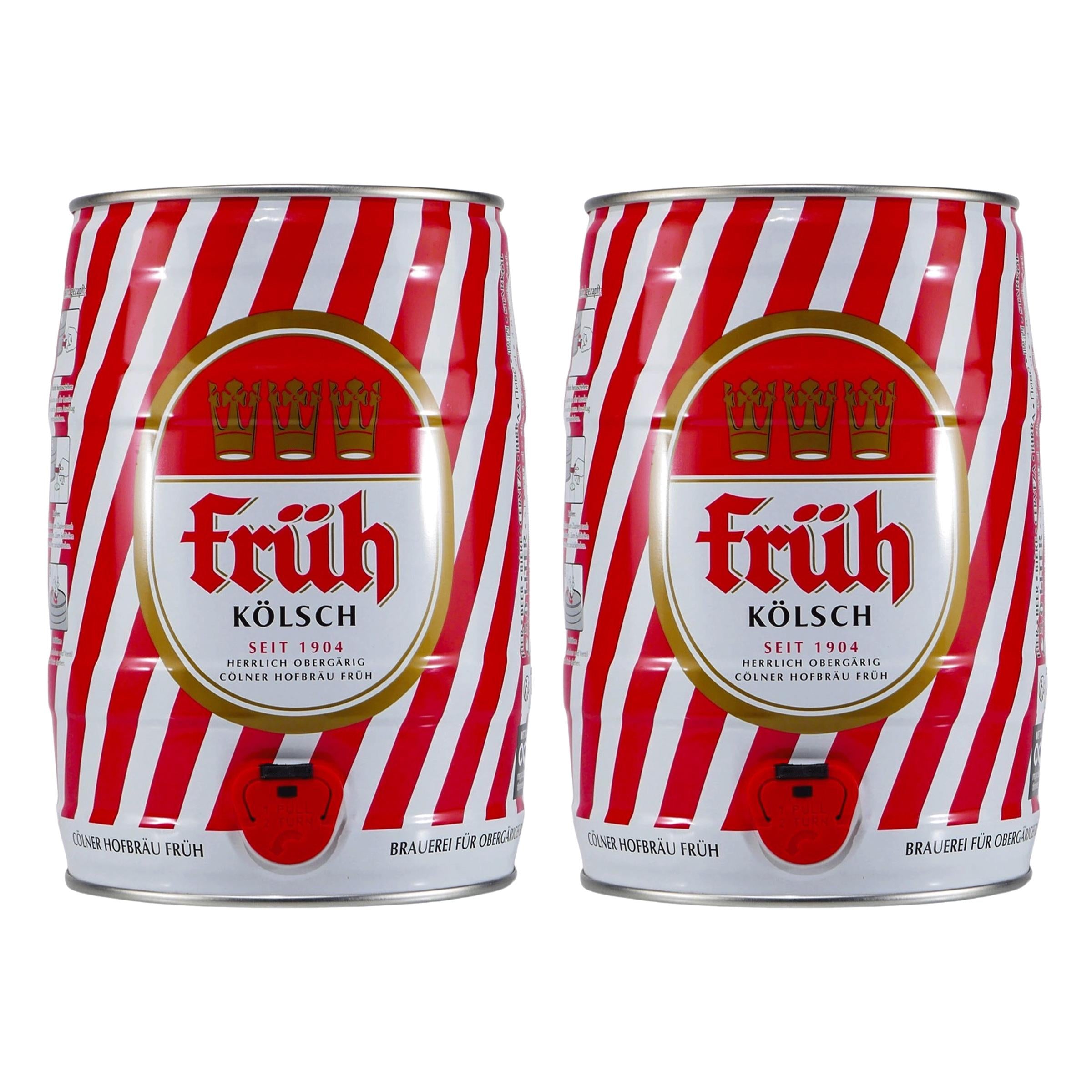 Cölner Hofbräu Früh Kölsch Bierfass (2 x 5,0L)