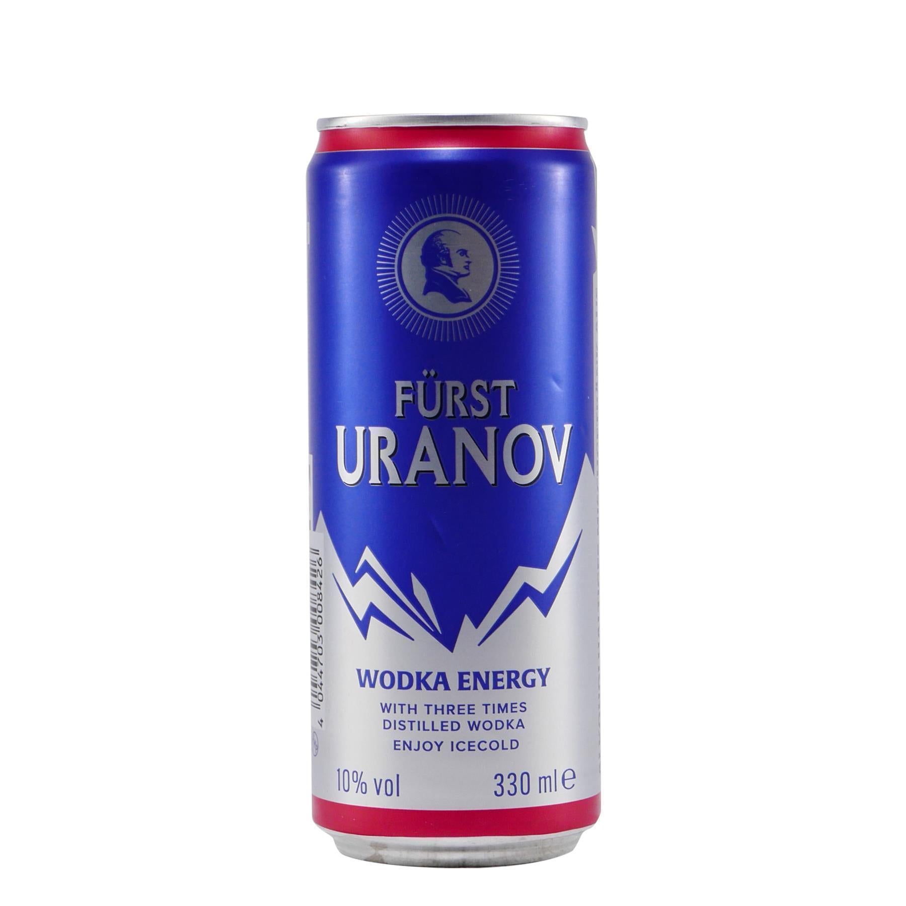 Fürst Uranov Wodka Energy (12 x 0,33L) EINWEG