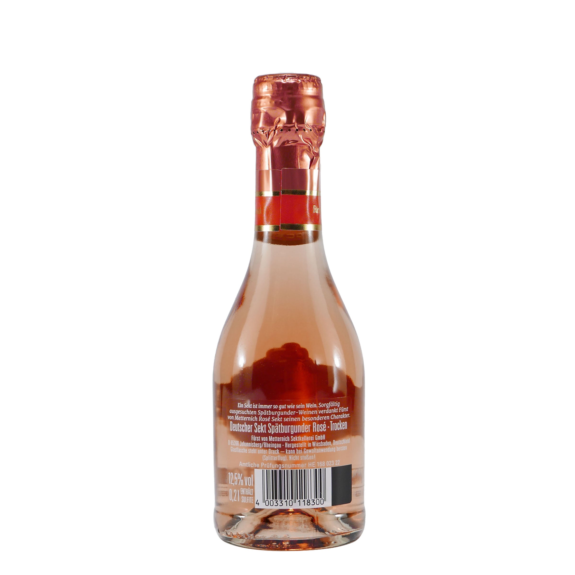 Fürst von Metternich Sekt Rosé -Trocken- (12 x 0,2L)