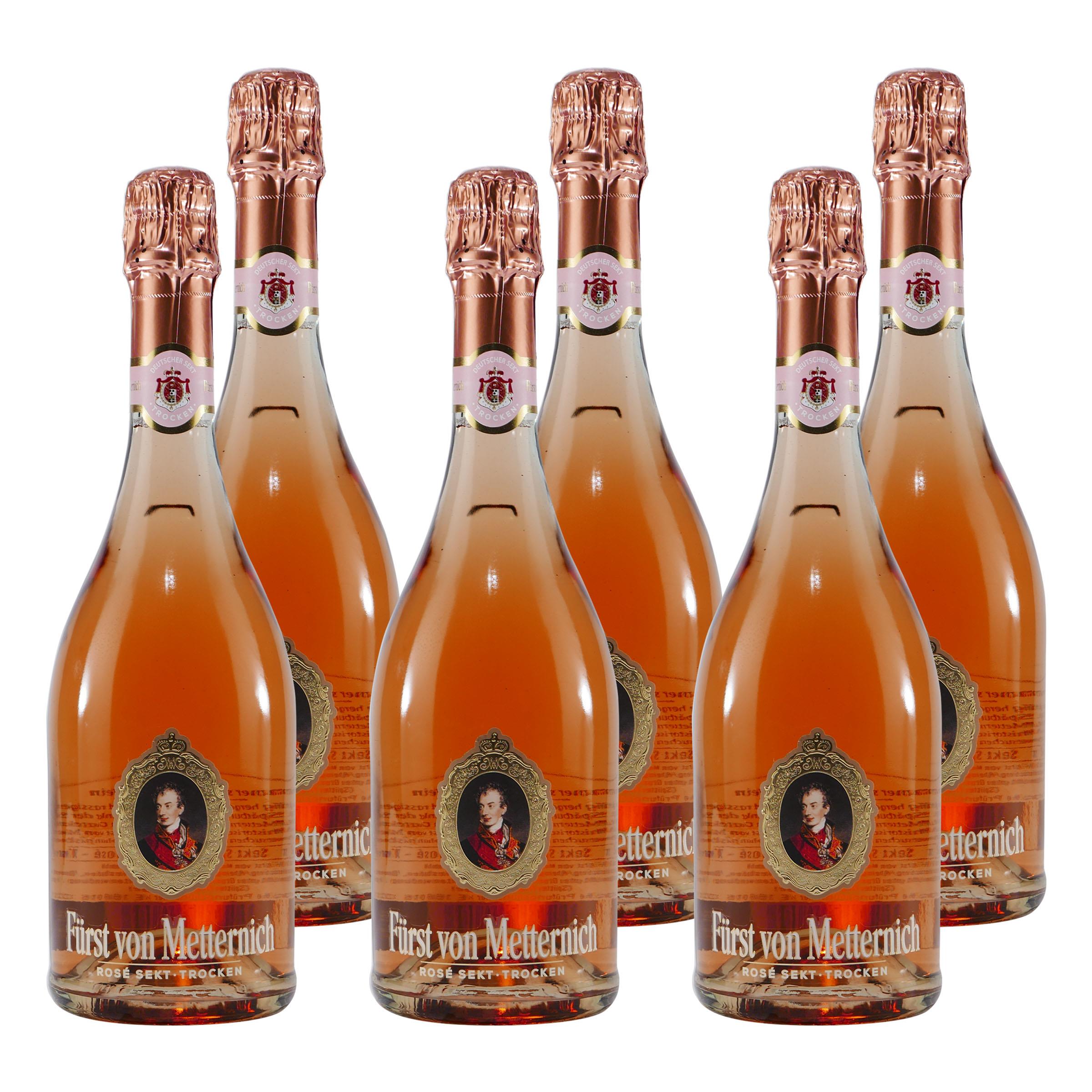 Fürst von Metternich Rosé Sekt -trocken- (6 x 0,75L)