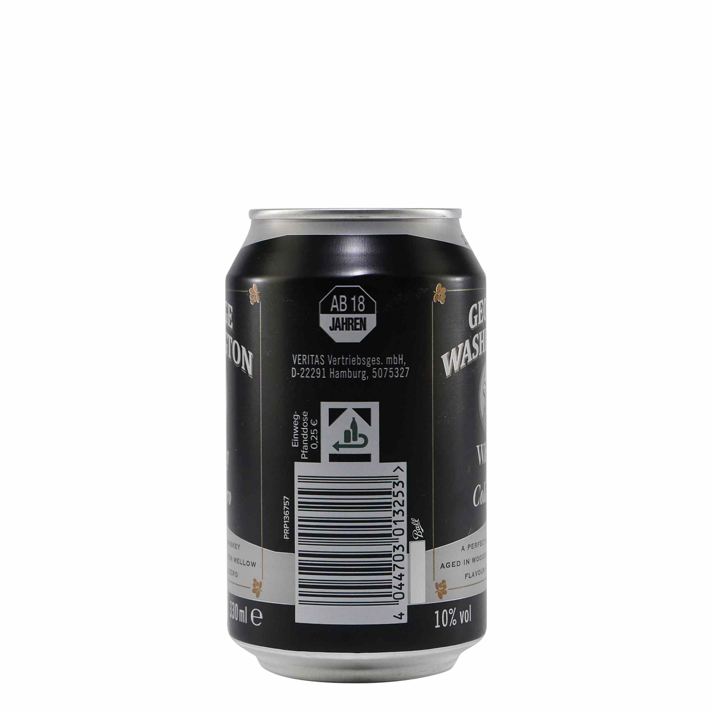 George Washington Whiskey & Cola -Zero- (12 x 0,33L)