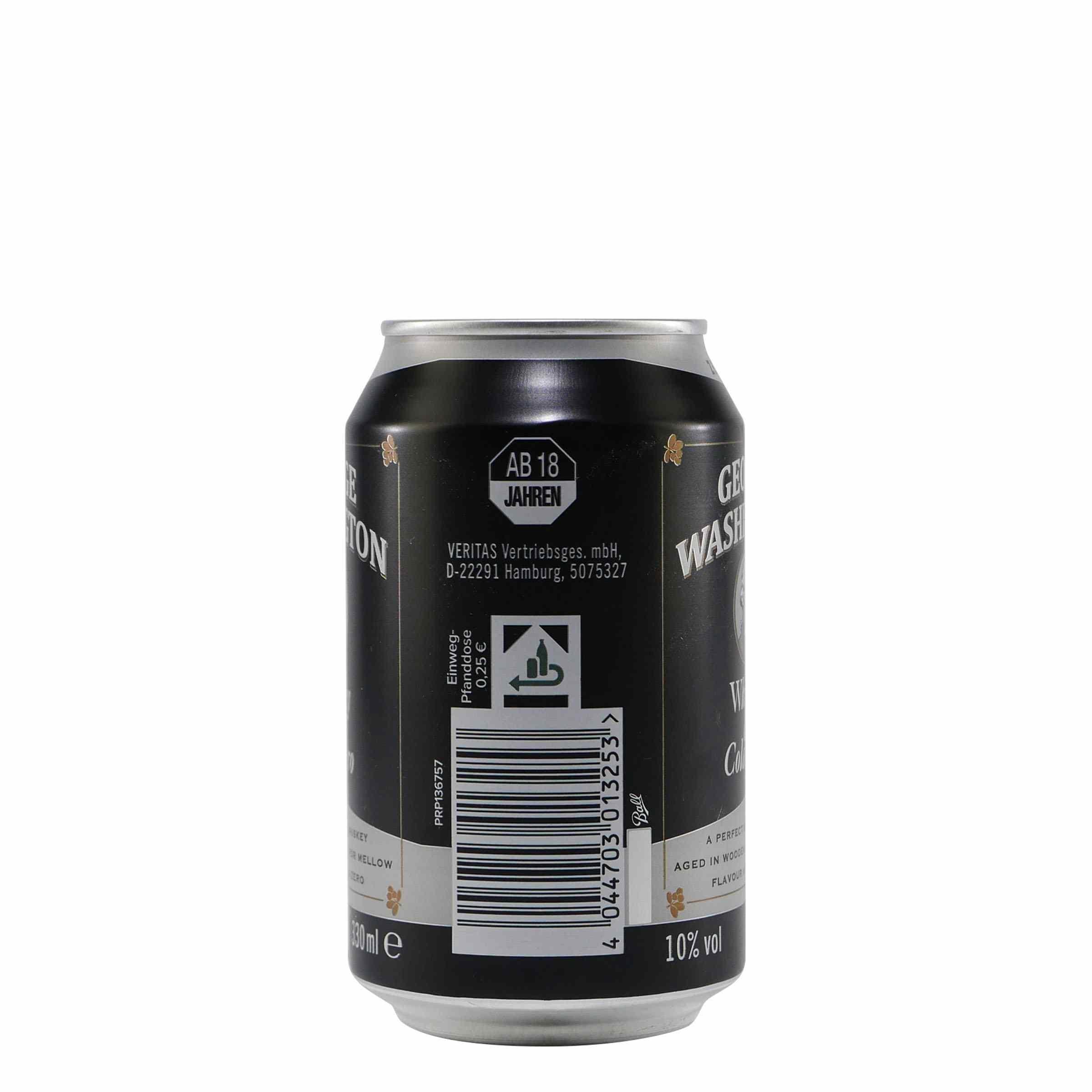 George Washington Whiskey & Cola -Zero- (12 x 0,33L) EINWEG