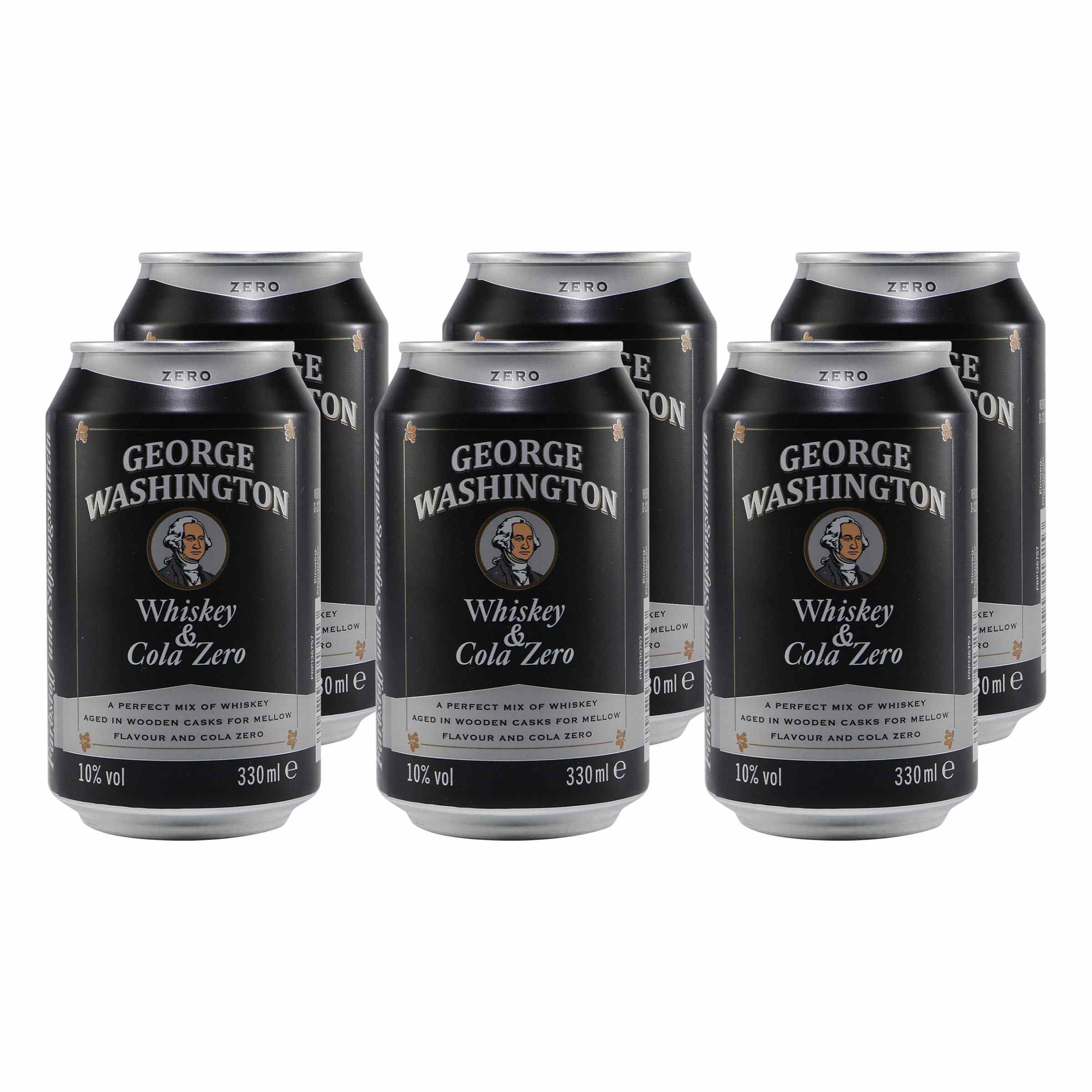 George Washington Whiskey & Cola -Zero- (12 x 0,33L)