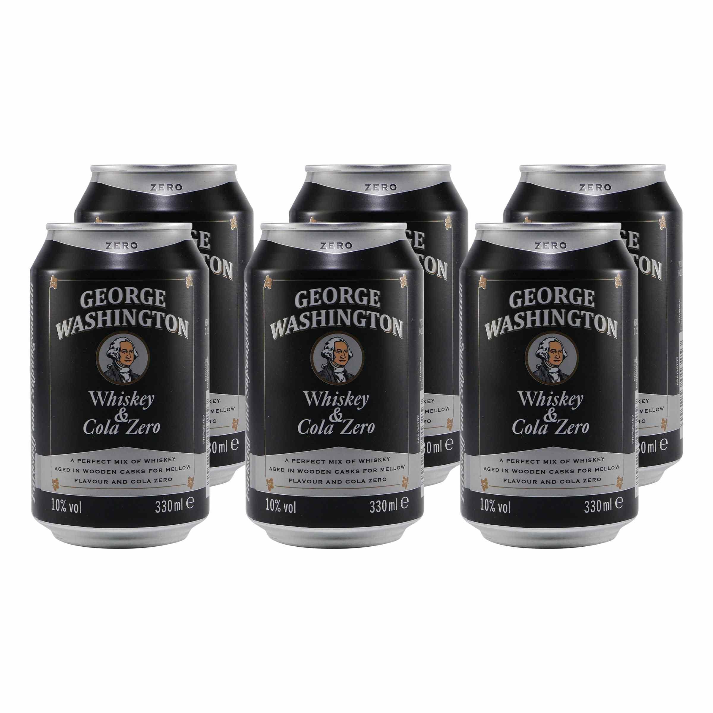 George Washington Whiskey & Cola -Zero- (12 x 0,33L)
