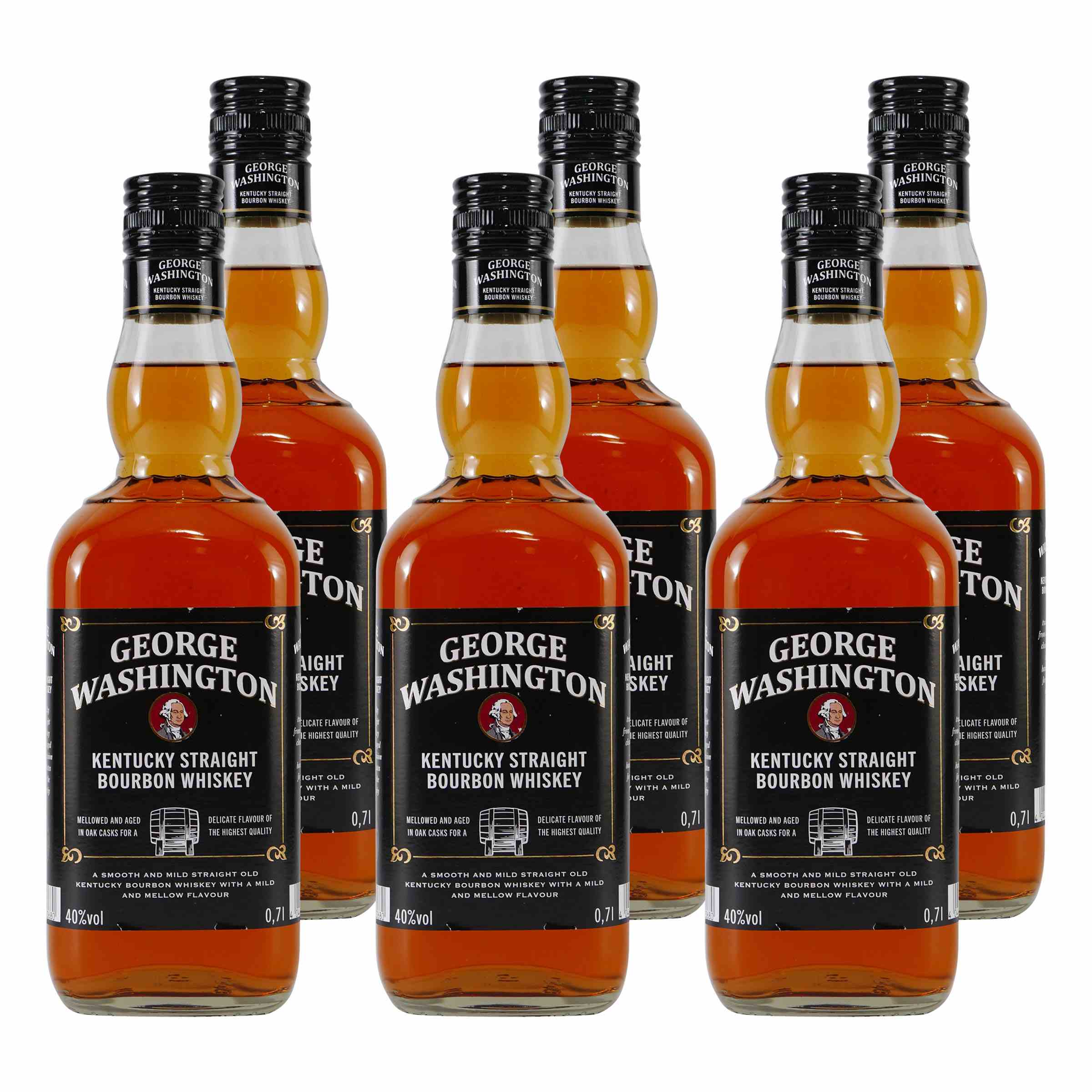 George Washington Bourbon Whiskey (6 x 0,7L)