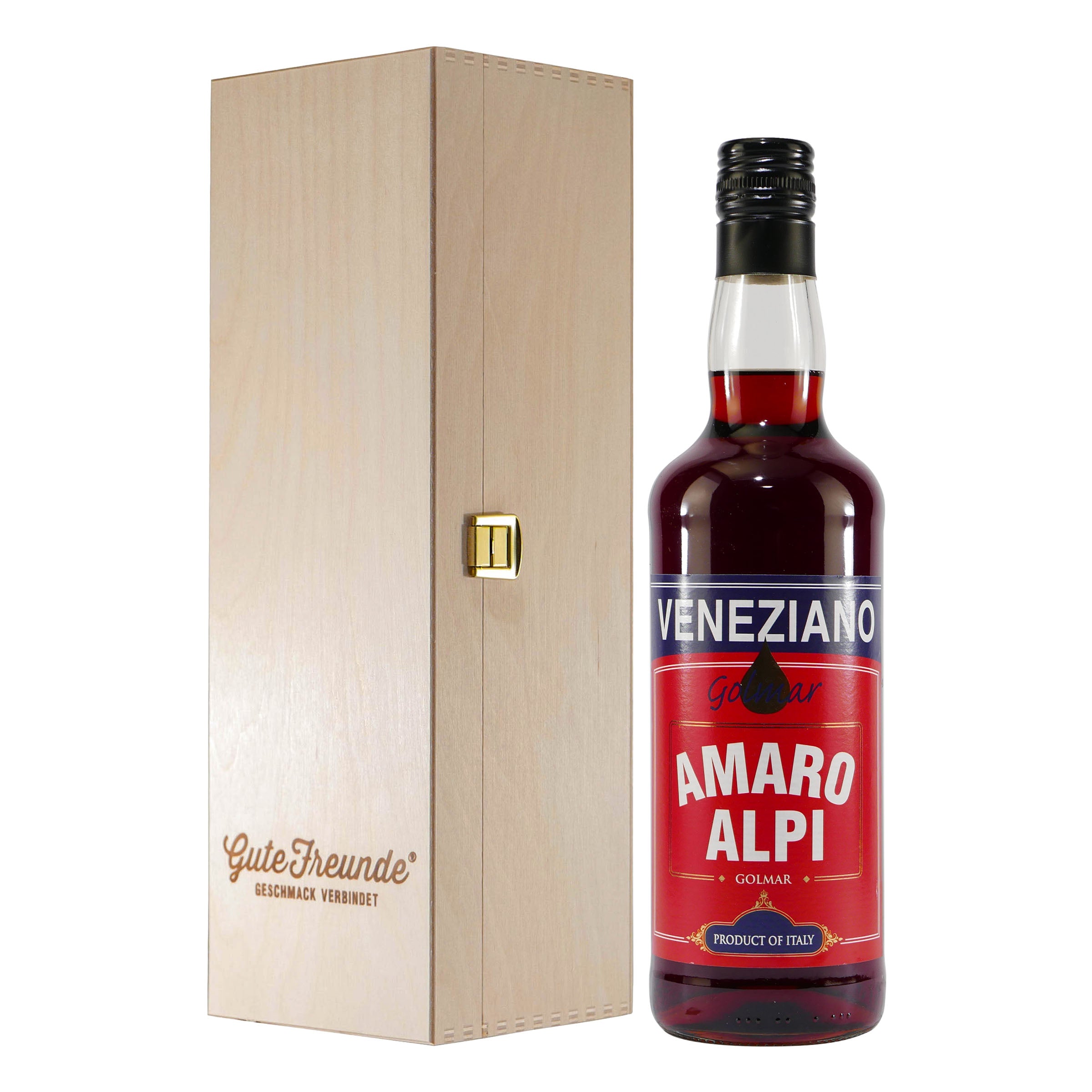 Golmar Veneziano Amaro Alpi mit Geschenk-Holzkiste
