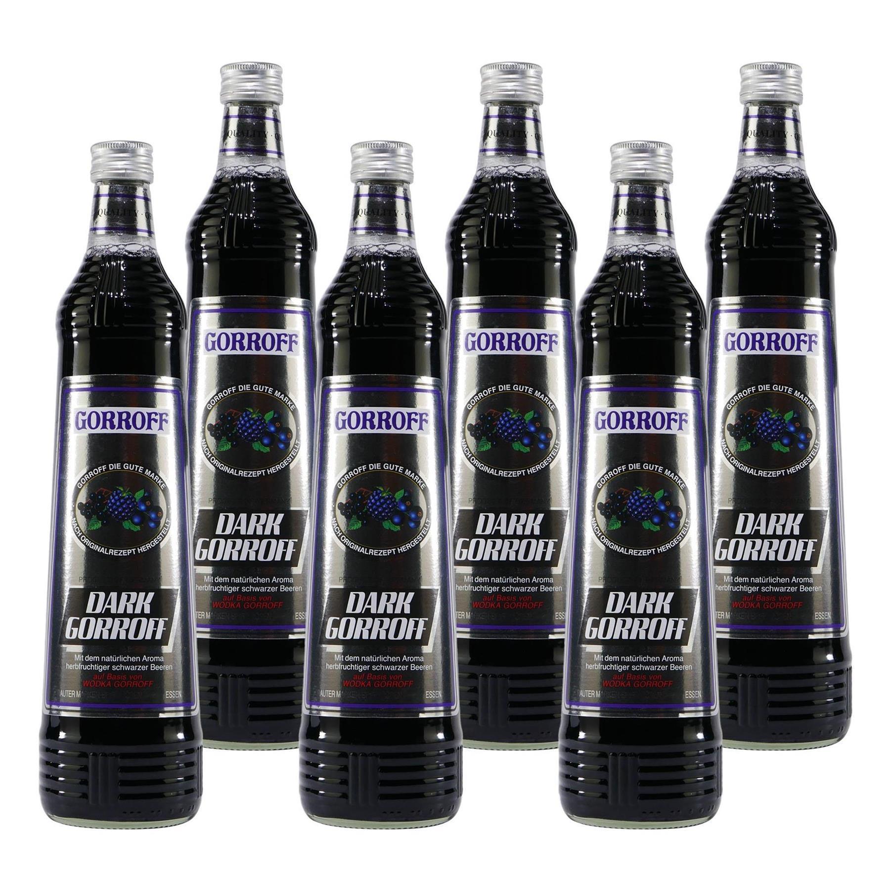 Gorroff Dark Likör mit Wodka (6 x 0,7L)