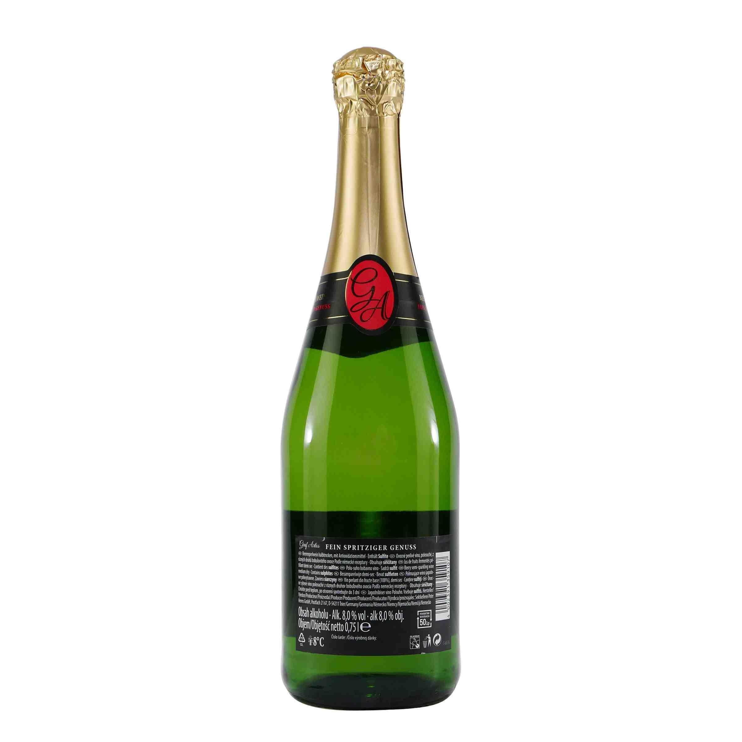 Graf Artos Beerenperlwein -halbtrocken- (6 x 0,75L)