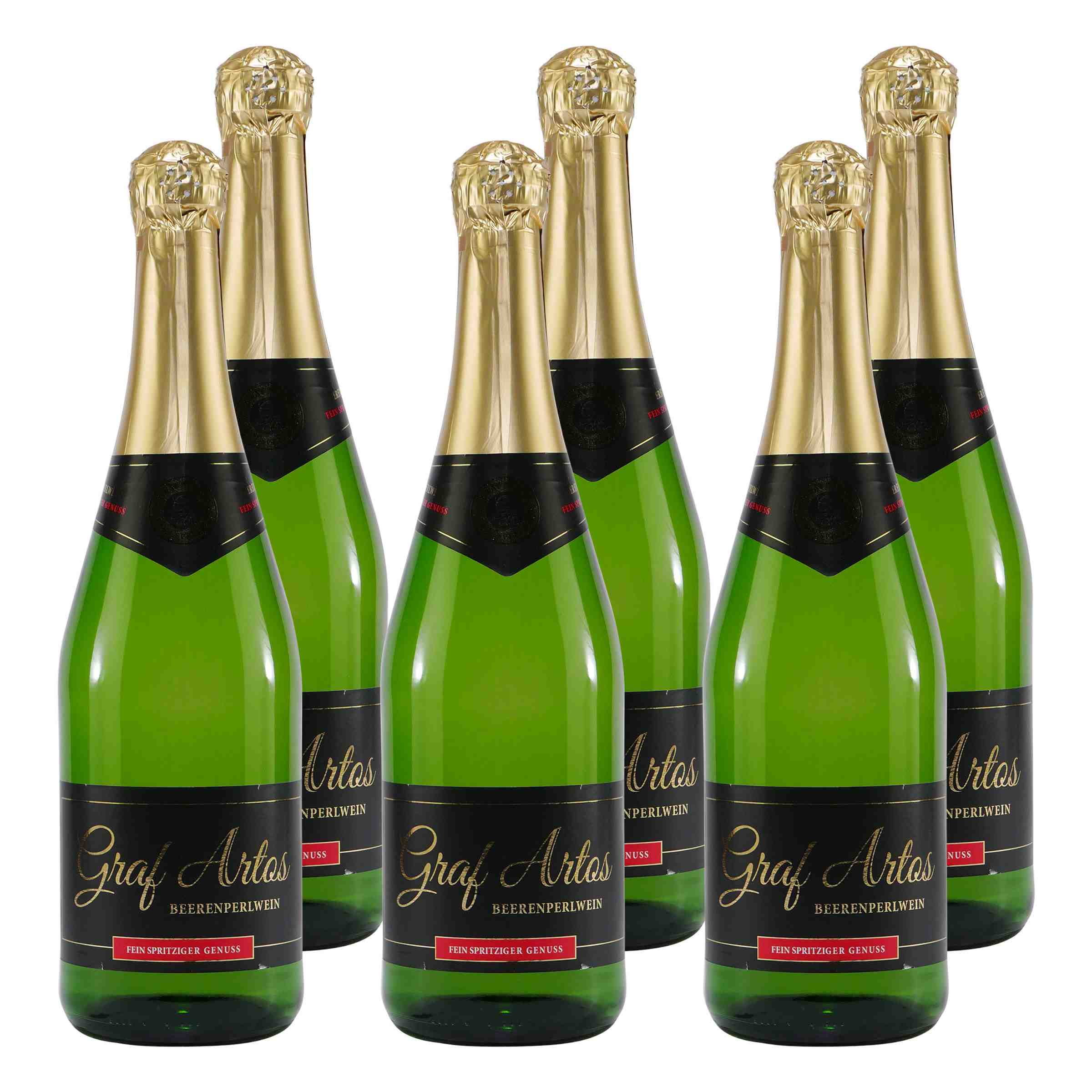 Graf Artos Beerenperlwein -halbtrocken- (6 x 0,75L)