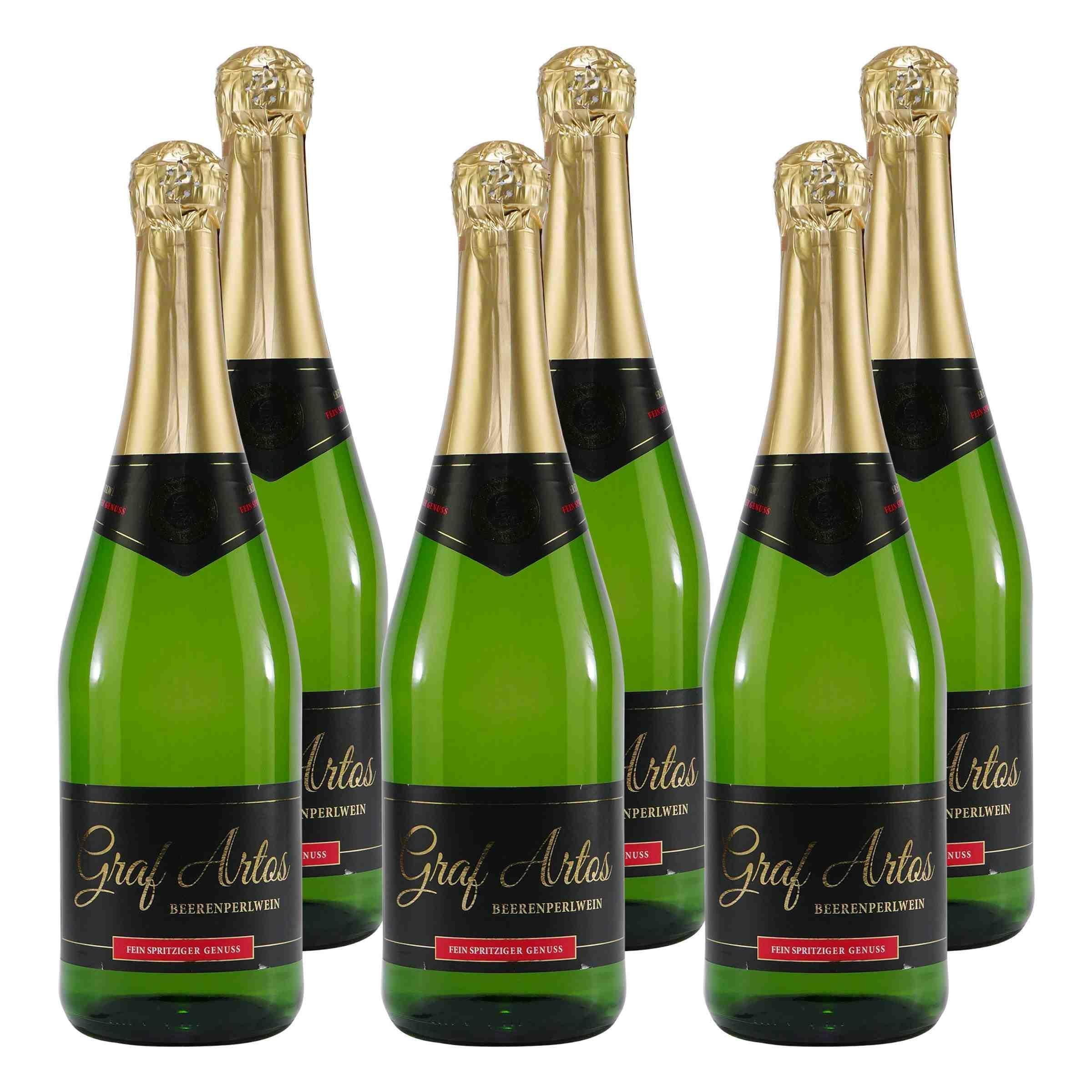 Graf Artos Beerenperlwein -halbtrocken- (6 x 0,75L)