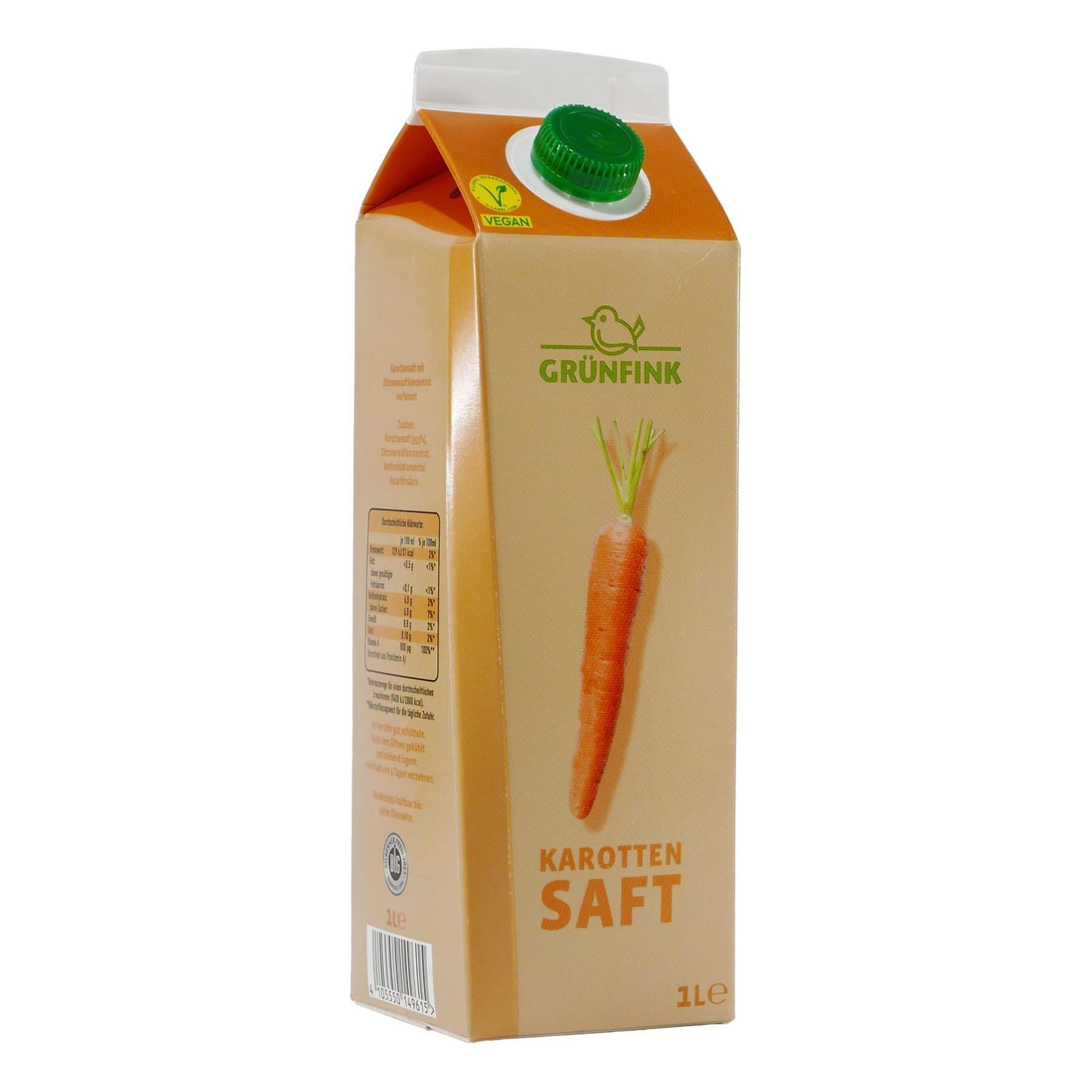 Grünfink Karotten Saft (8 x 1,0L)