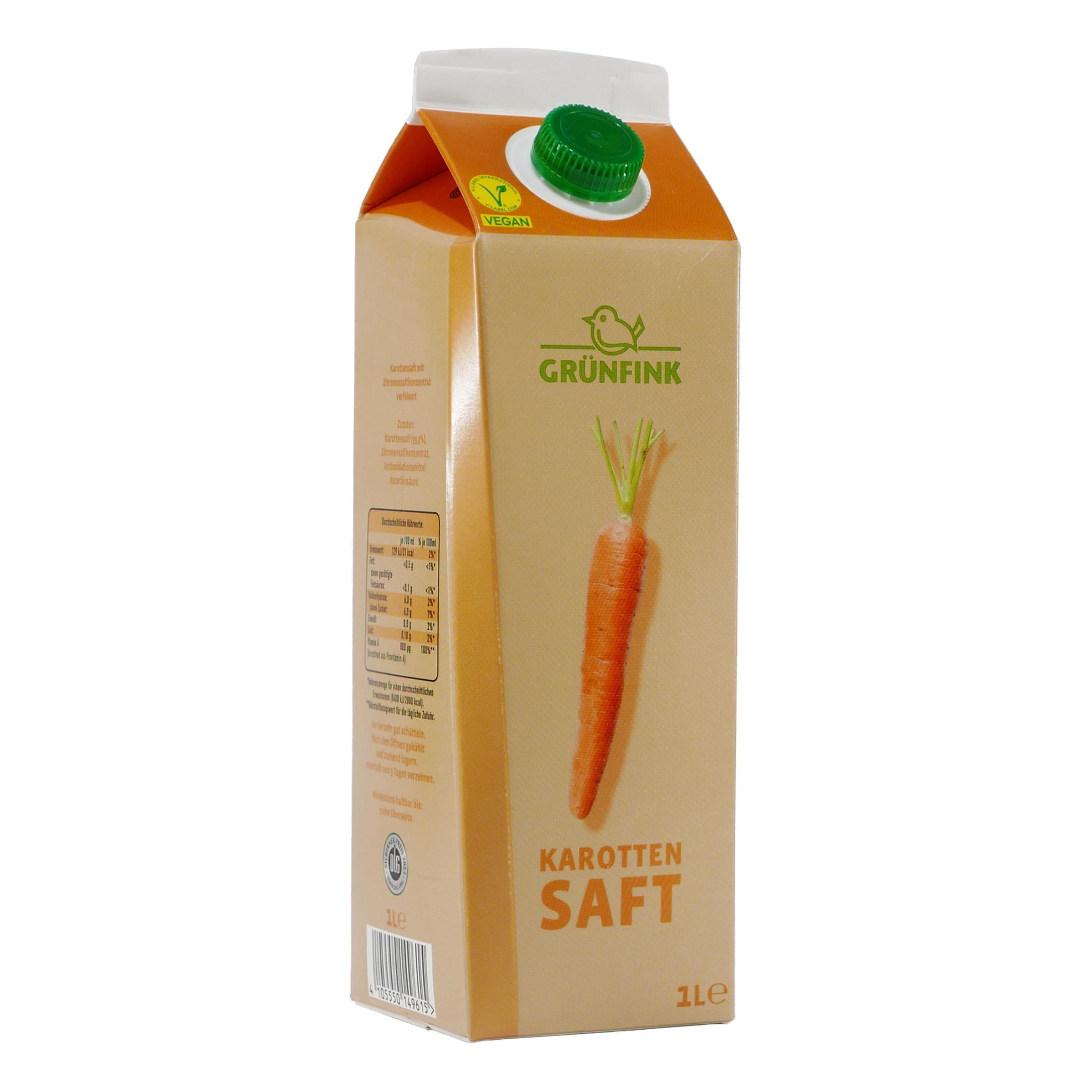 Grünfink Karotten Saft (8 x 1,0L)