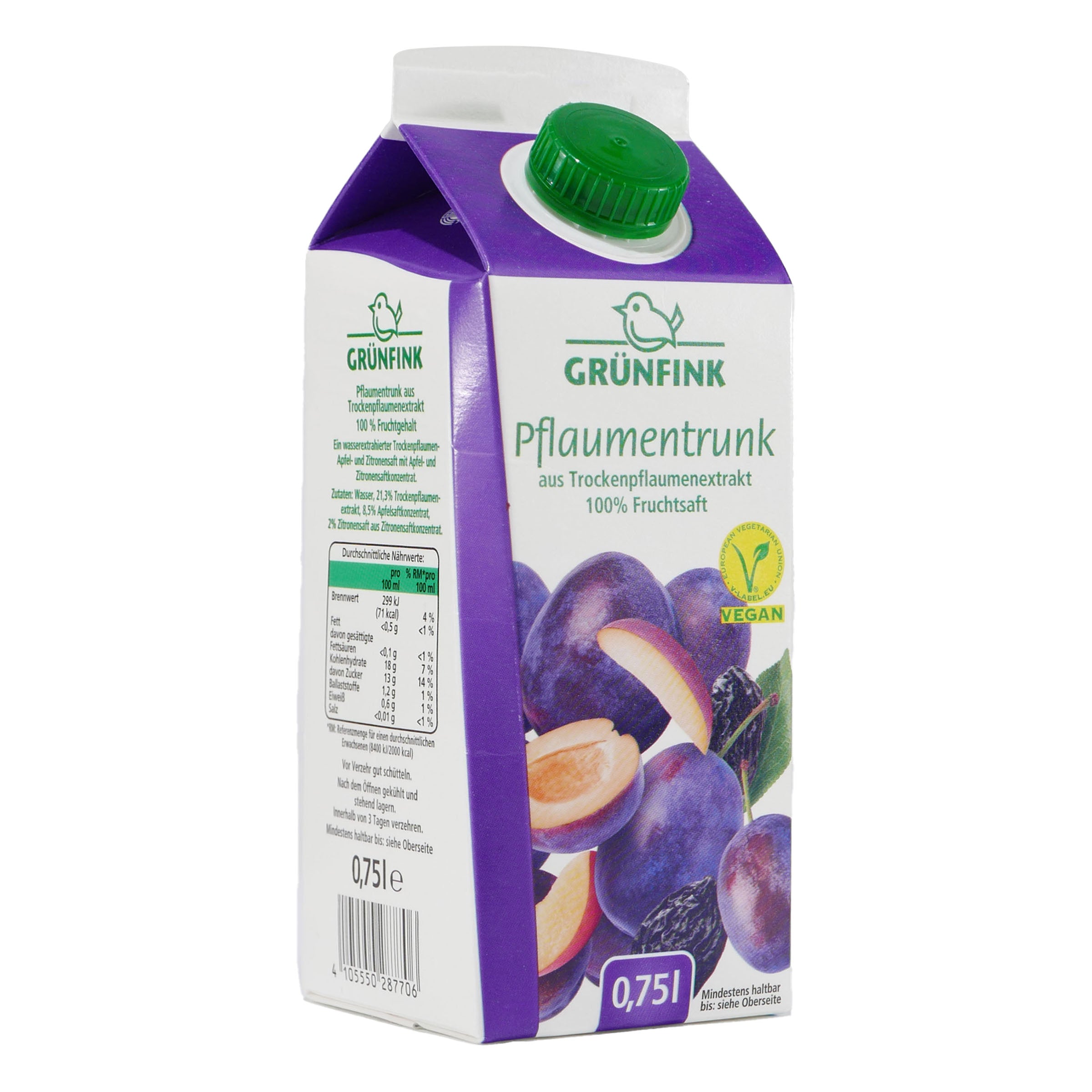 Grünfink Pflaumentrunk (8 x 0,75L)