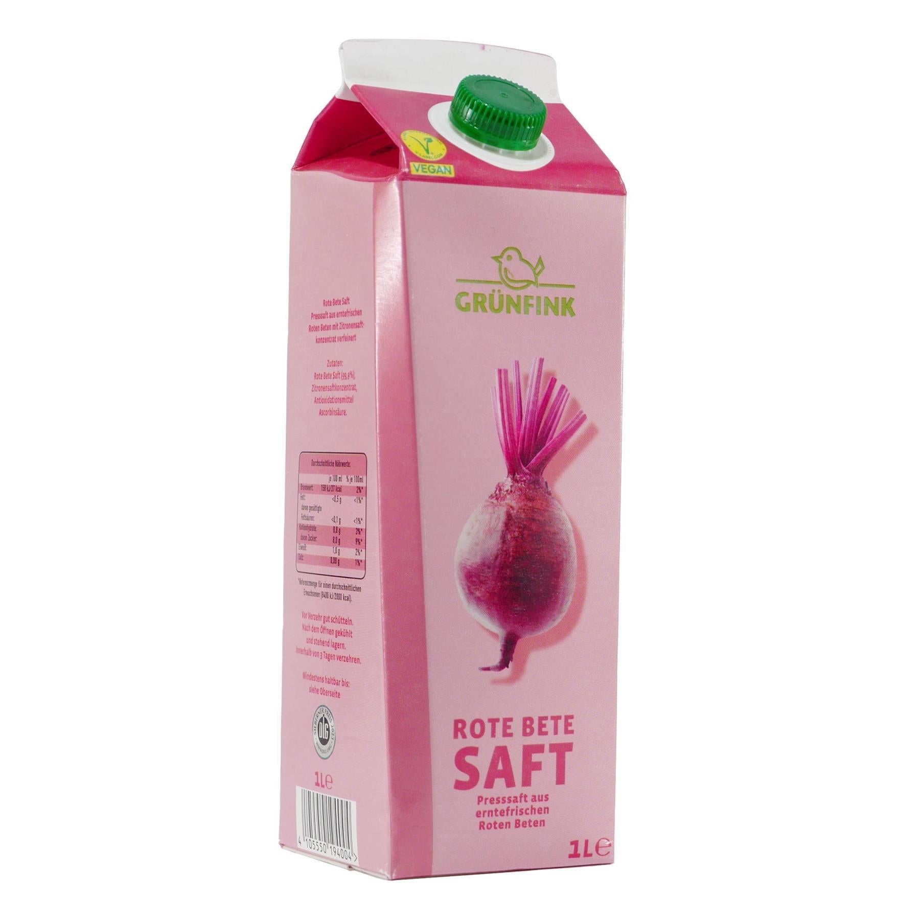 Grünfink Rote Bete Saft (8 x 1,0L)