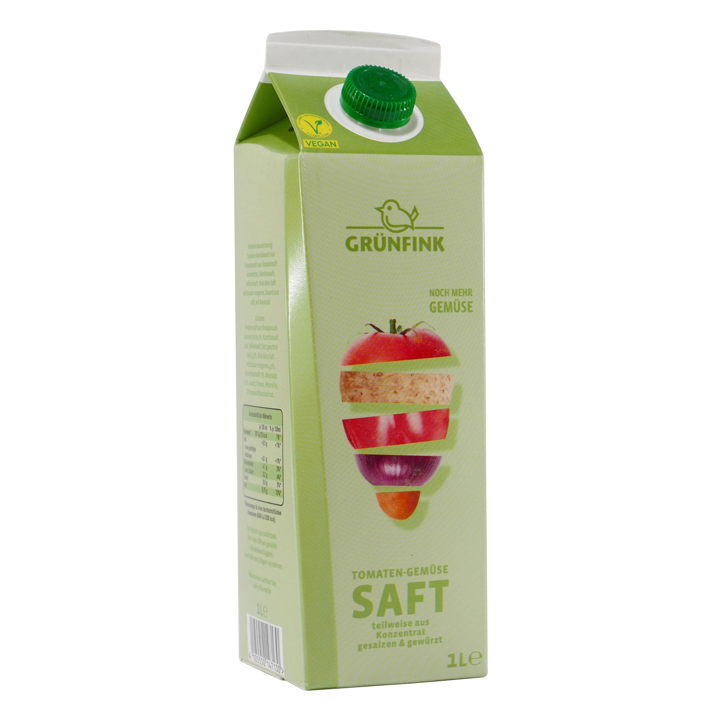 Grünfink Tomate-Gemüse Saft (8 x 1,0L)