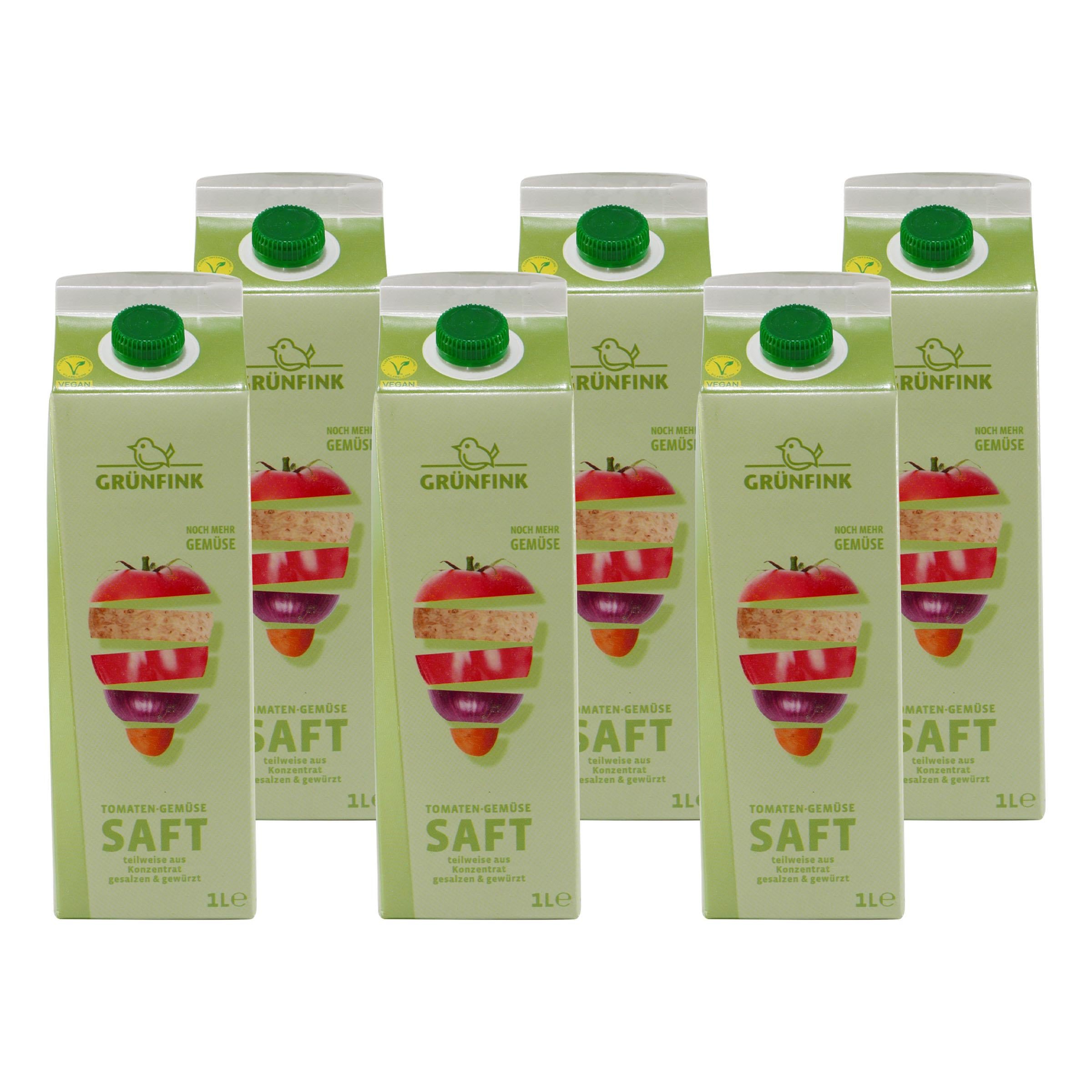 Grünfink Tomate-Gemüse Saft (8 x 1,0L)