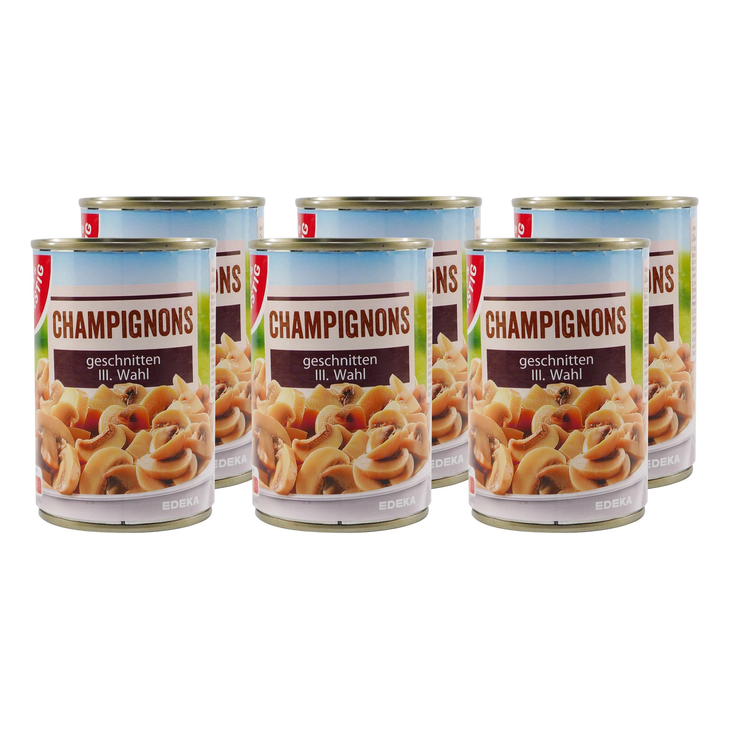 Gut & Günstig Champignons Geschnitten (24 x 290g)