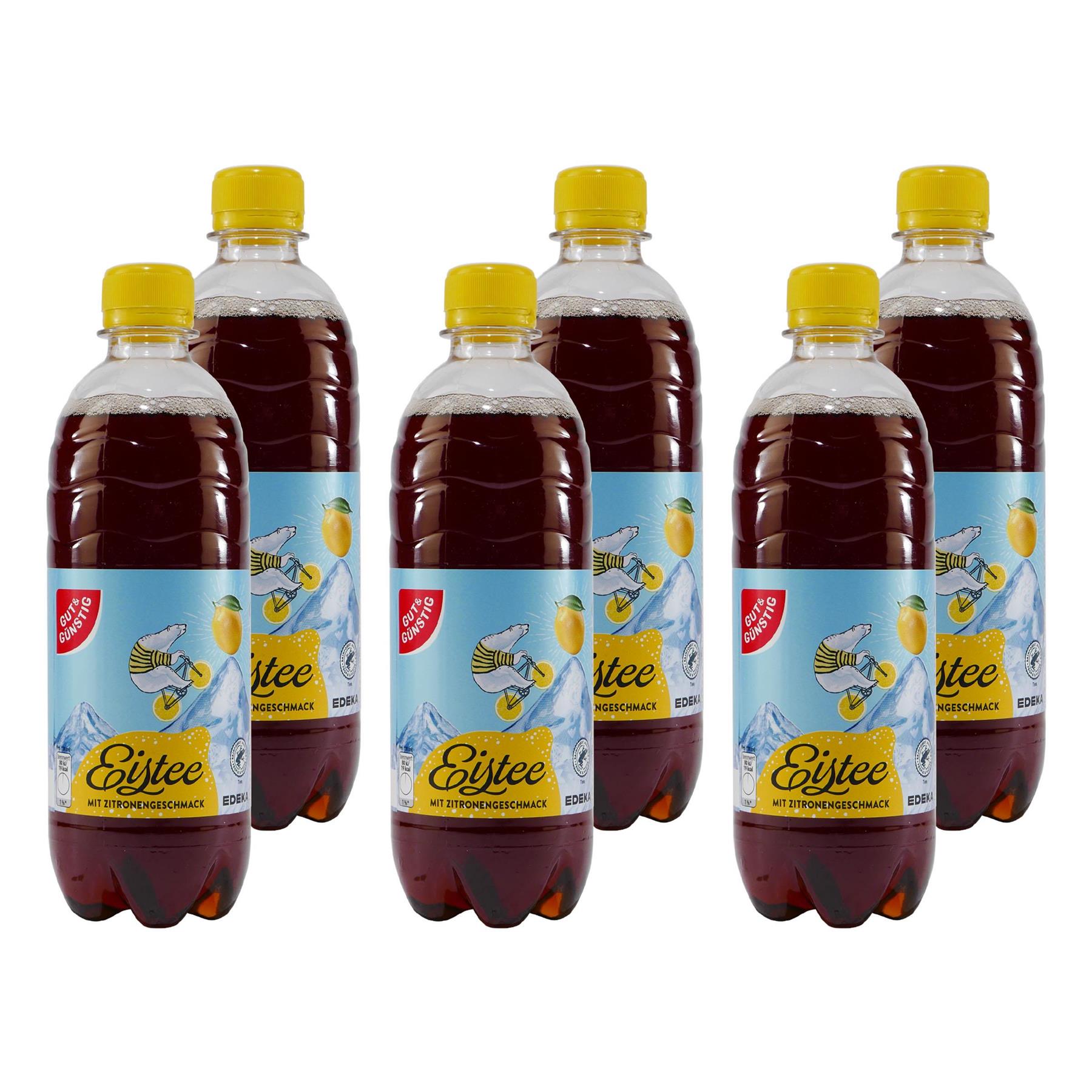 Gut & Günstig Eistee Zitrone (6 x 0,5L)