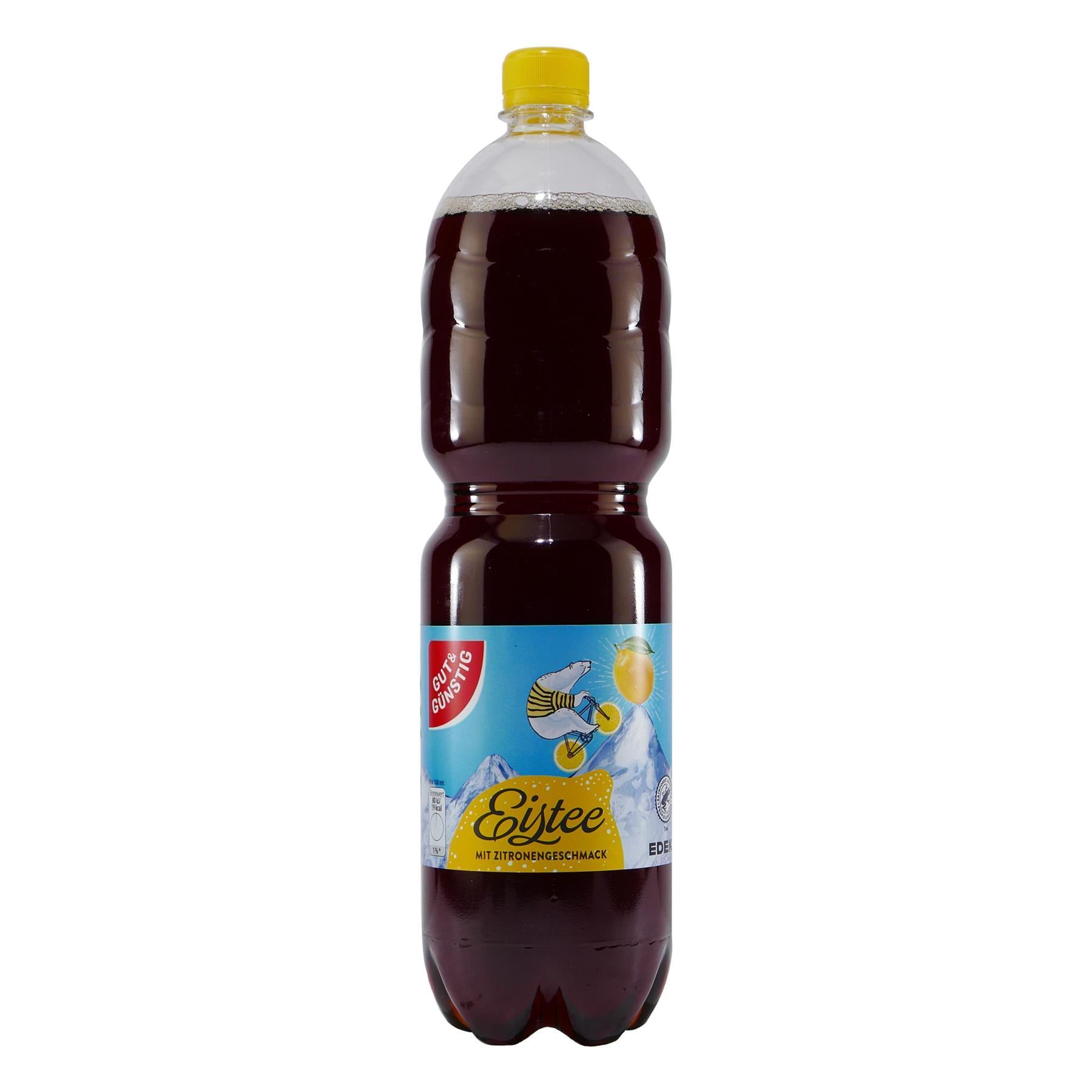Gut & Günstig Eistee Zitrone (6 x 1,5L)