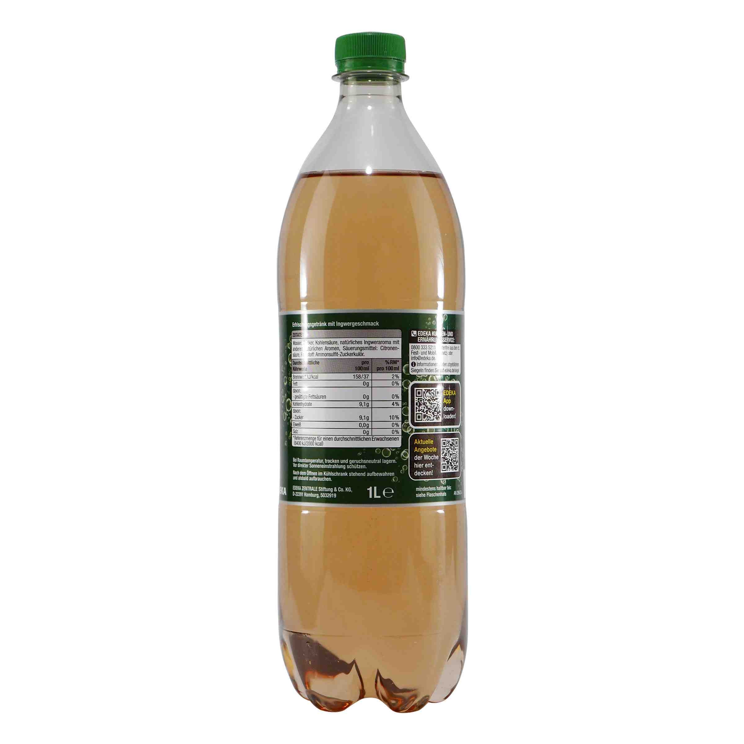 Gut & Günstig Ginger Ale (6 x 1,0L)
