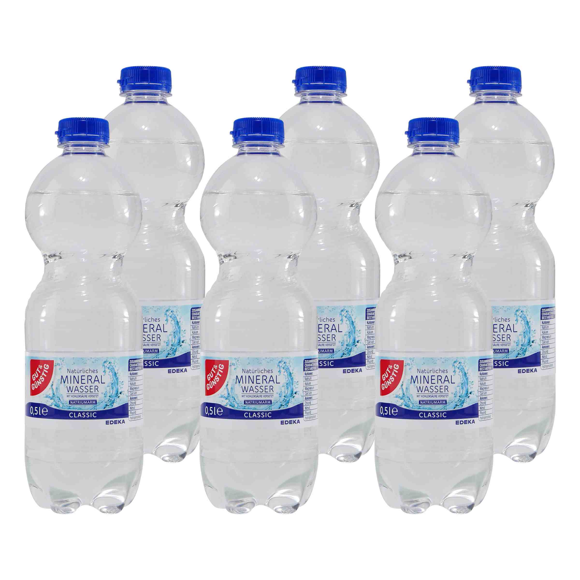 Gut & Günstig Mineralwasser -Classic- (9 x 0,5L)